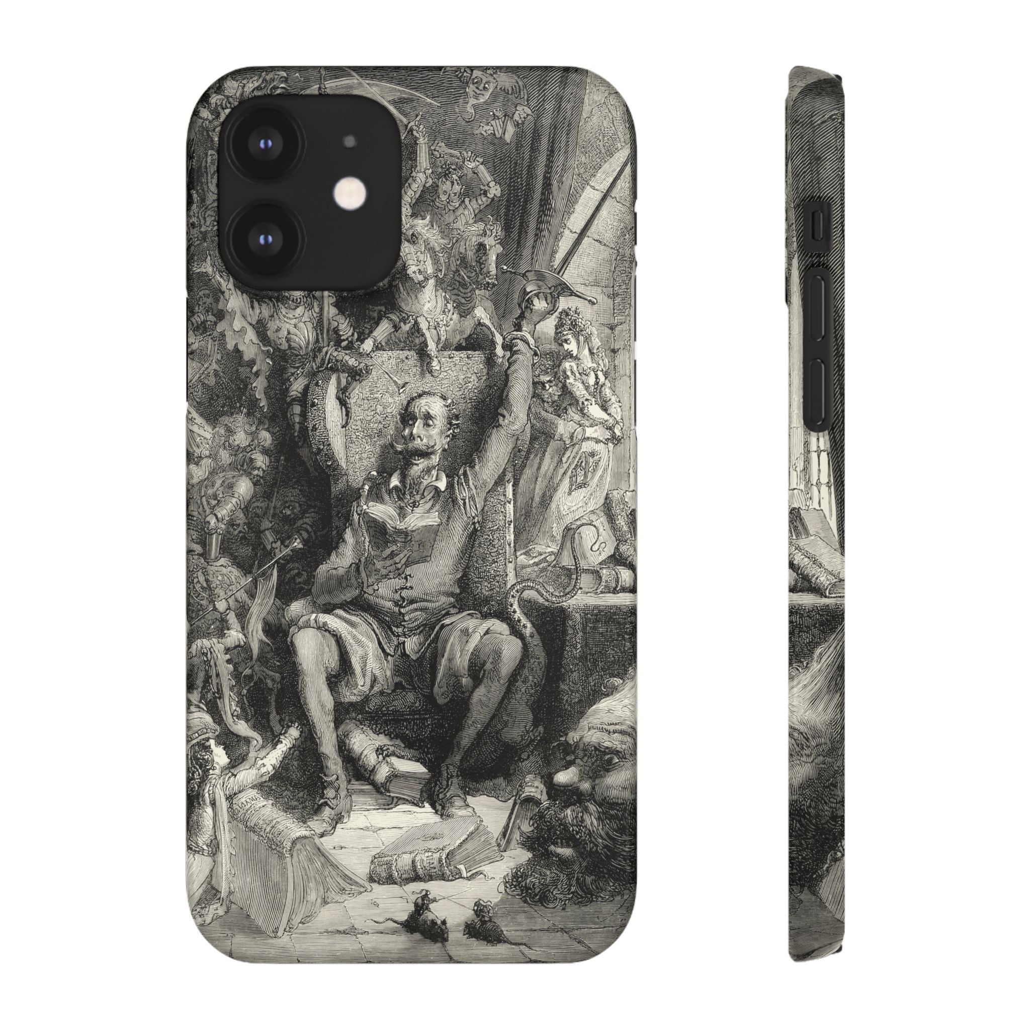 Don Quixote and His Visions by Gustave Doré - iPhone Slim Case