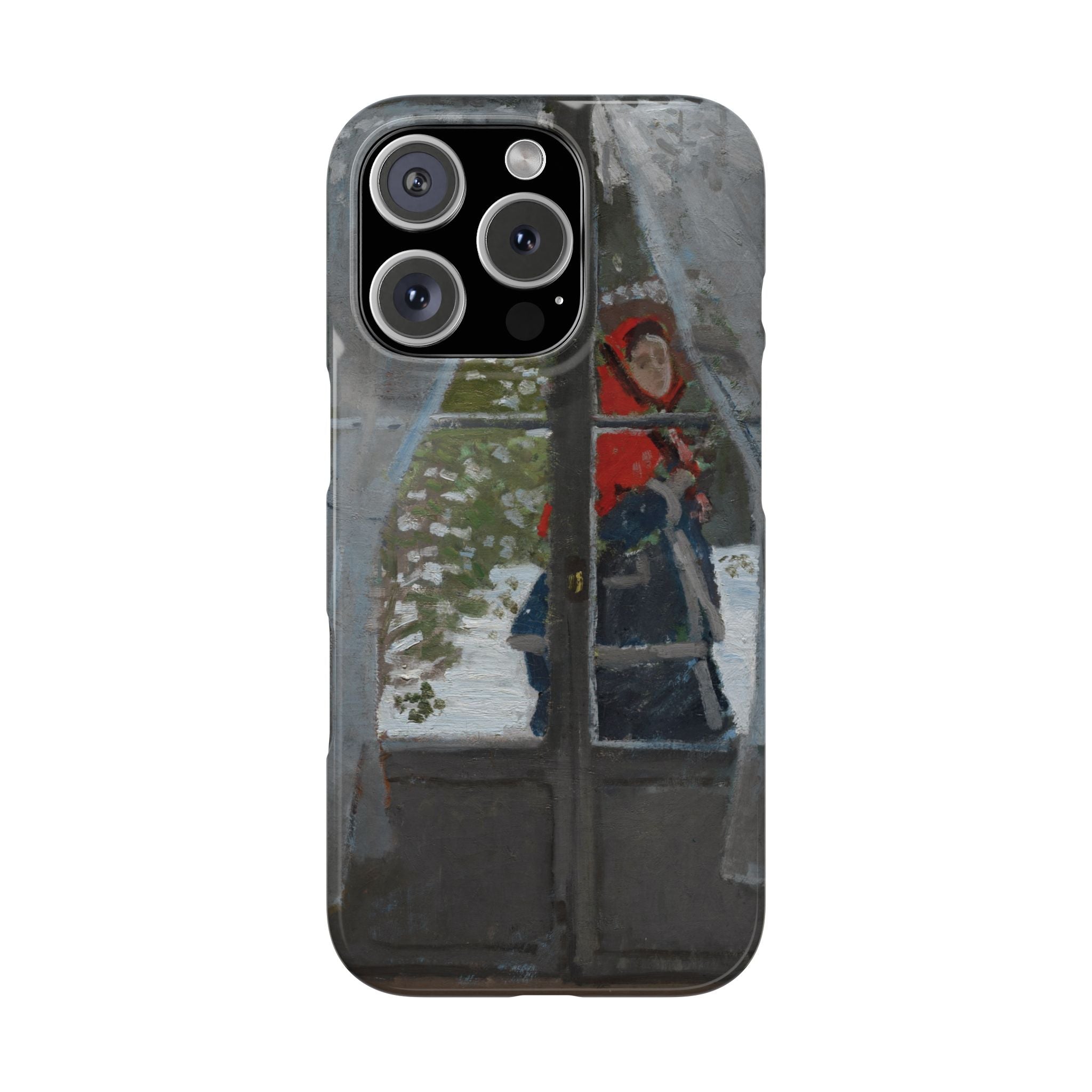 Le mouchoir rouge by Claude Monet - iPhone Slim Case
