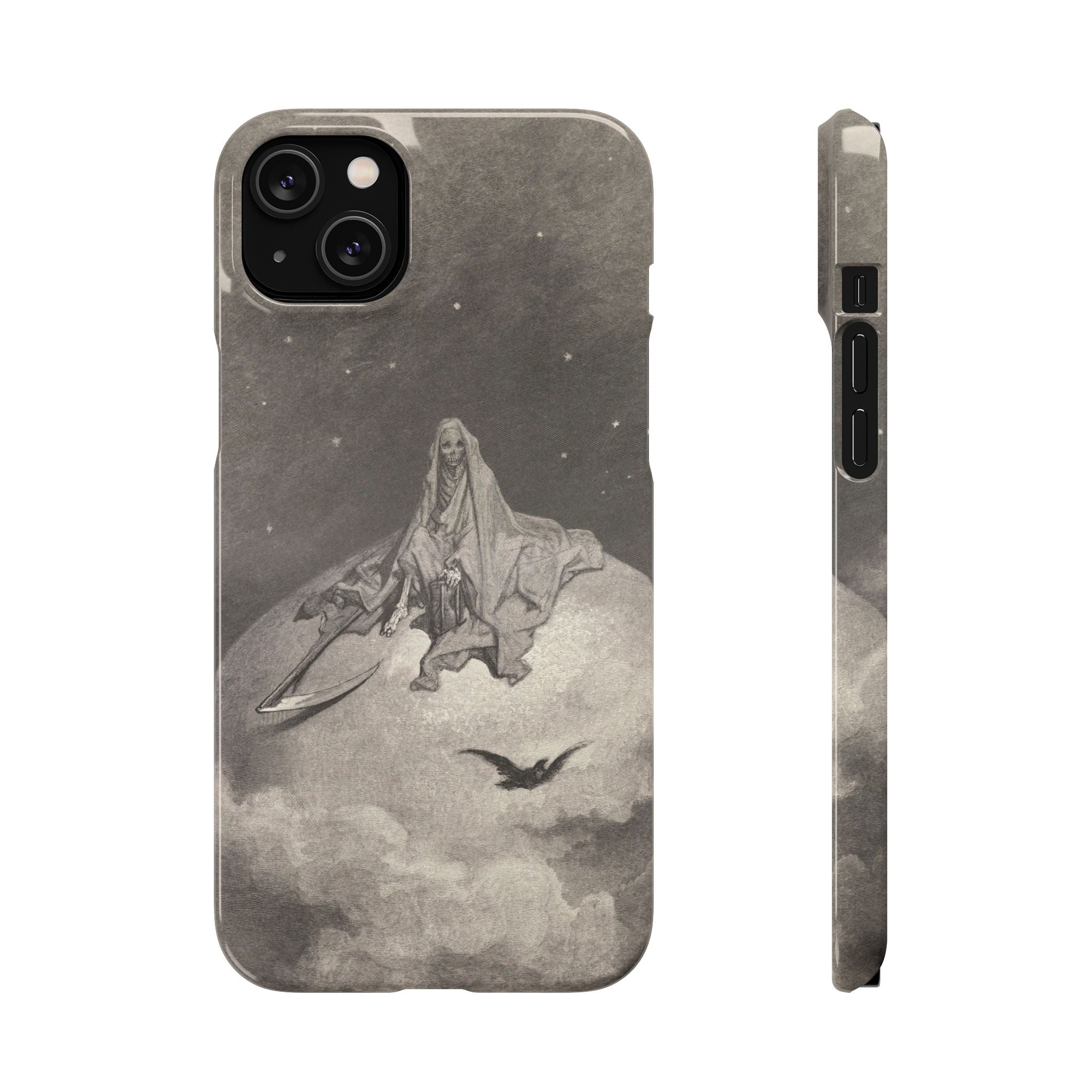 Doubting, dreaming dreams no mortal ever dared to dream before by Gustave Doré - iPhone Slim Case