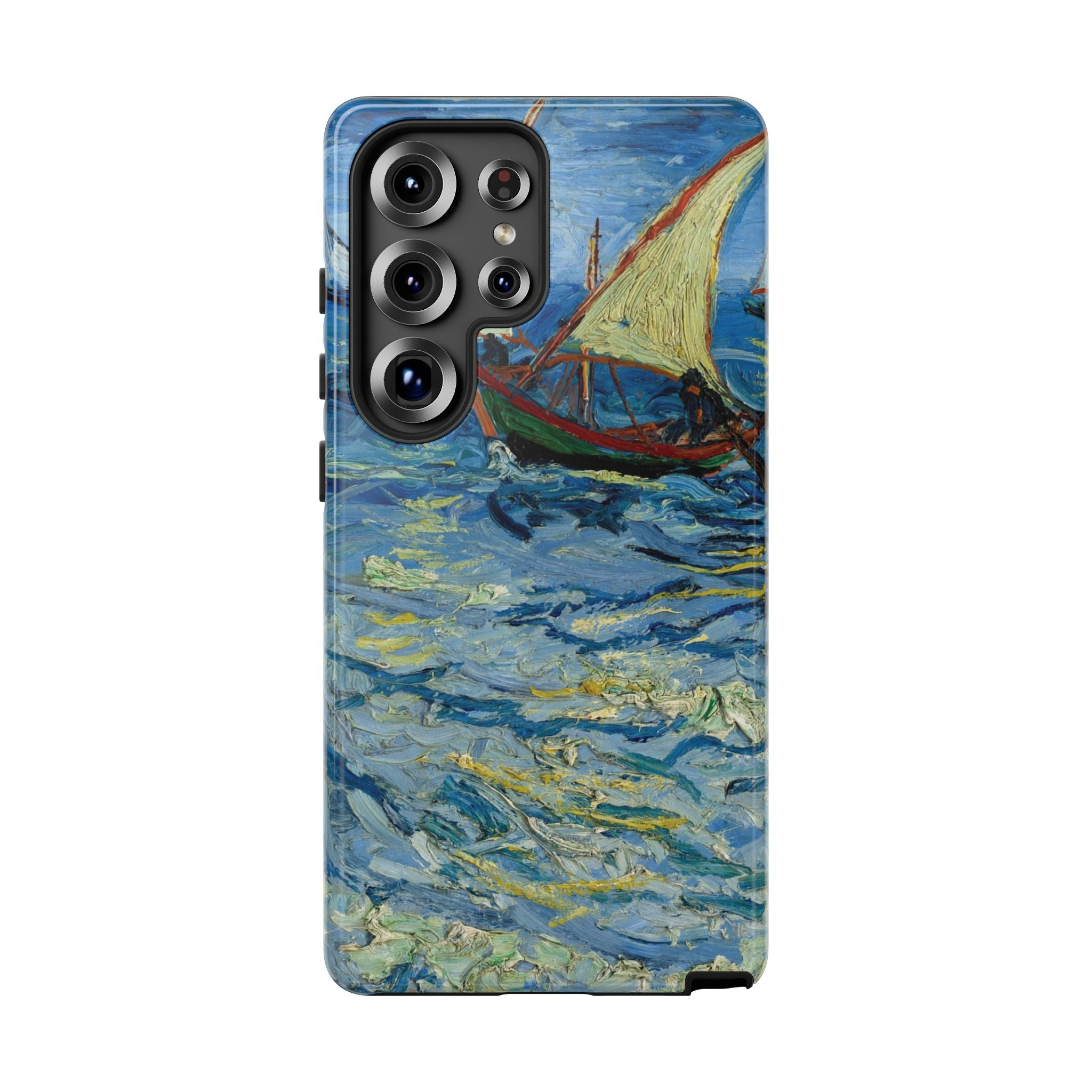 Fishing Boats at Sea by Vincent van Gogh - Samsung Tough Case