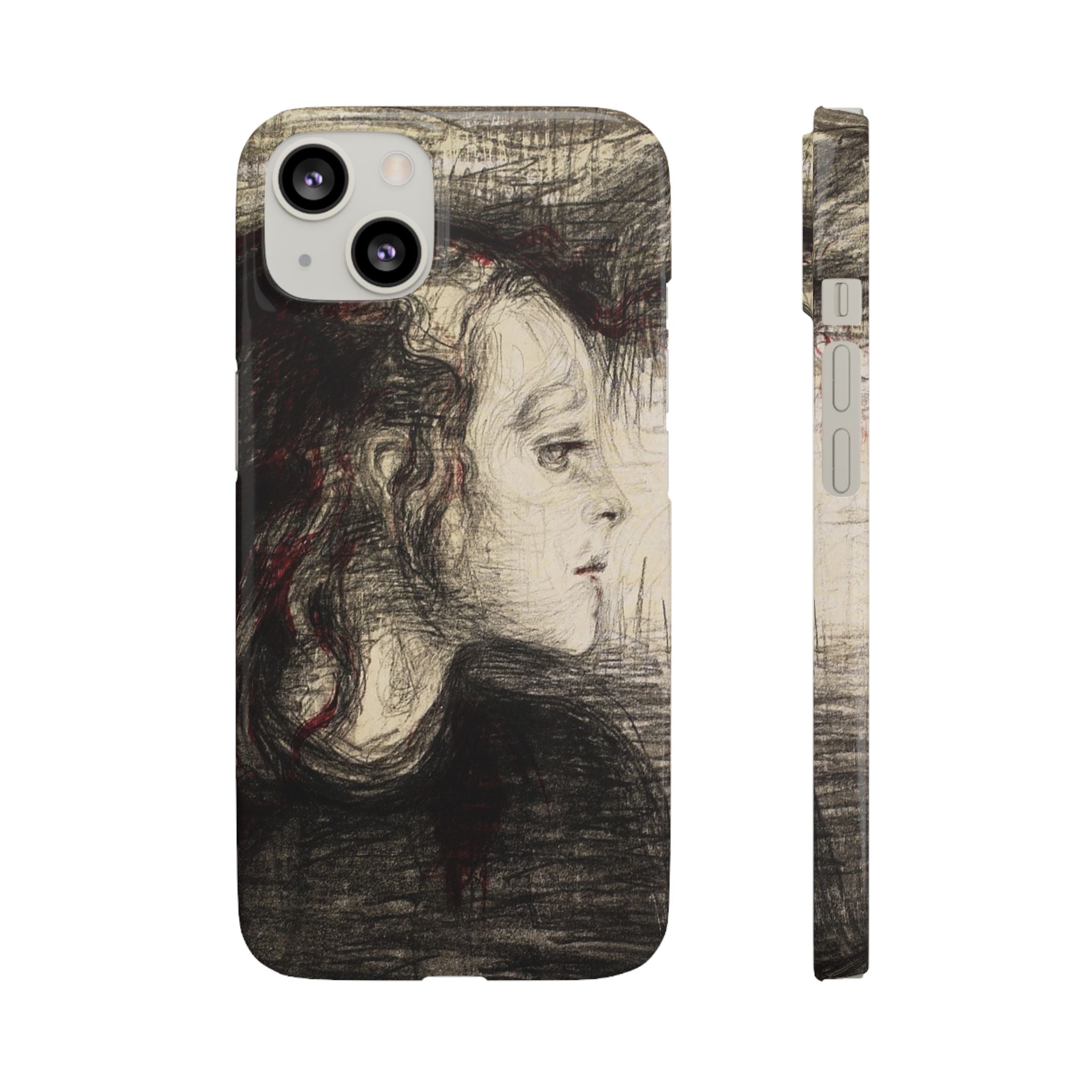 The Sick Child by Edvard Munch - iPhone Slim Case