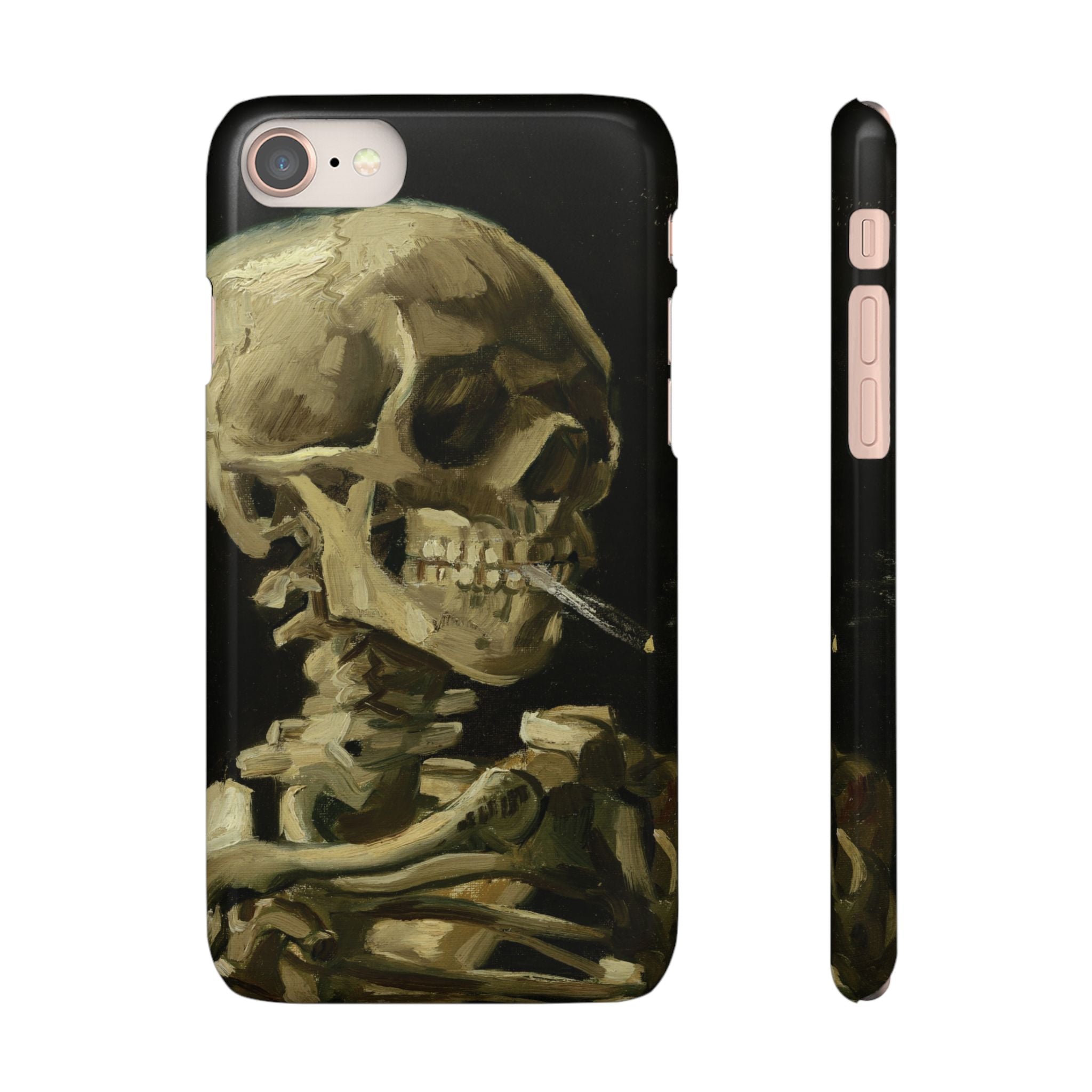 Head of a Skeleton with a Burning Cigarette by Vincent van Gogh - iPhone Slim Case