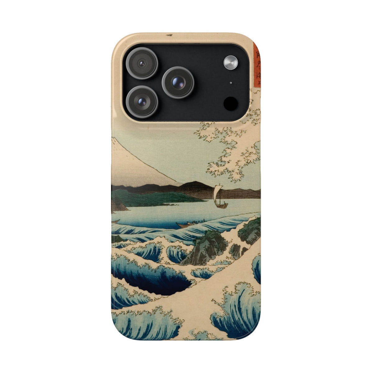 The Sea at Satta in Suruga Province by Utagawa Hiroshige - iPhone Slim Case