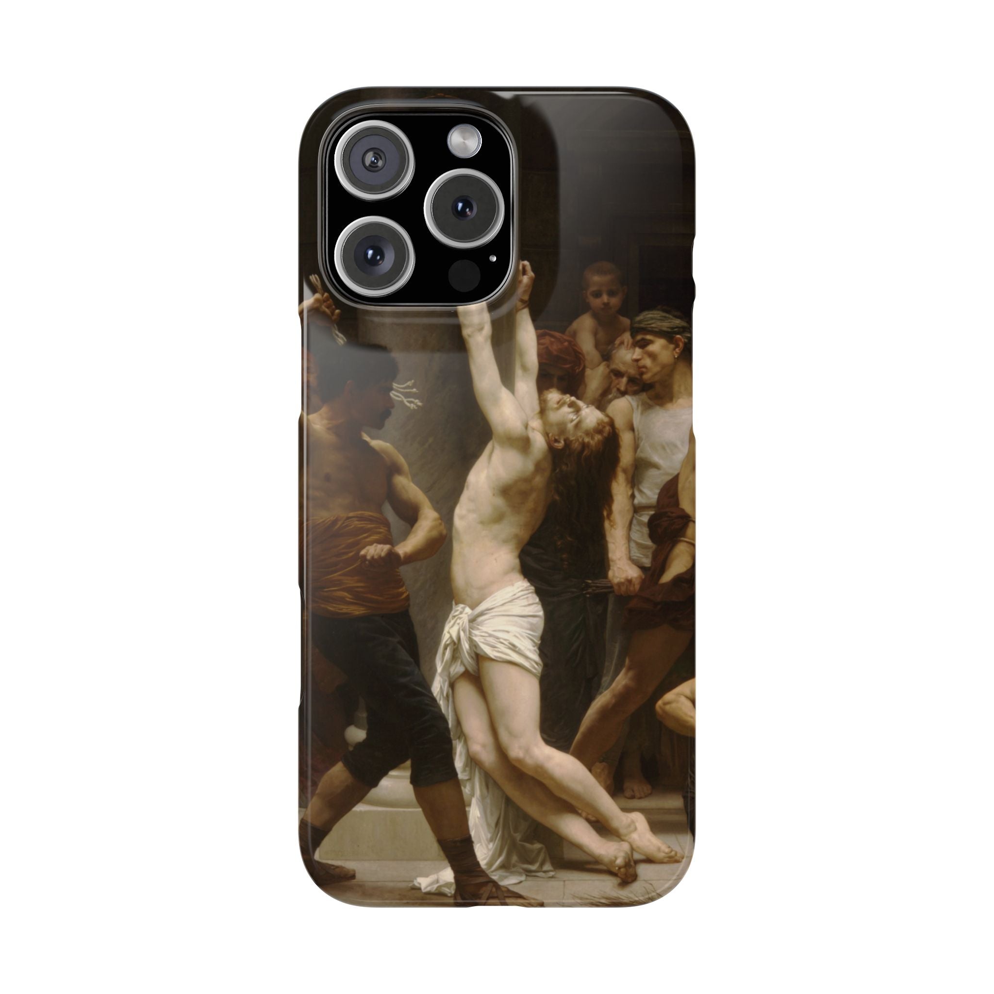 The Flagellation of Our Lord Jesus Christ by William-Adolphe Bouguereau - iPhone Slim Case