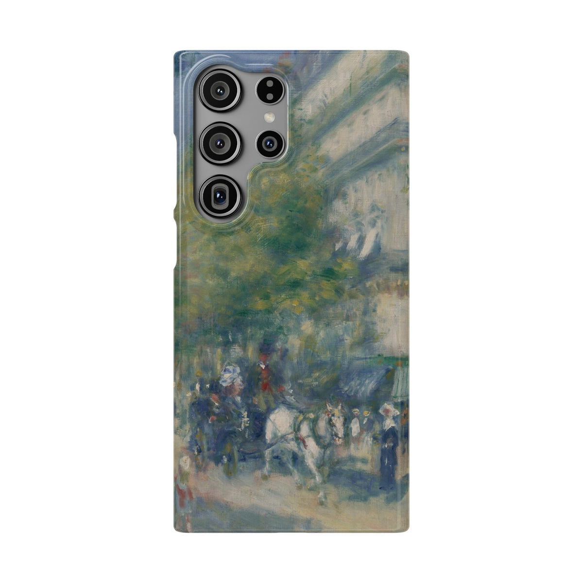 The Grands Boulevards by Pierre Auguste Renoir - Samsung Slim Case