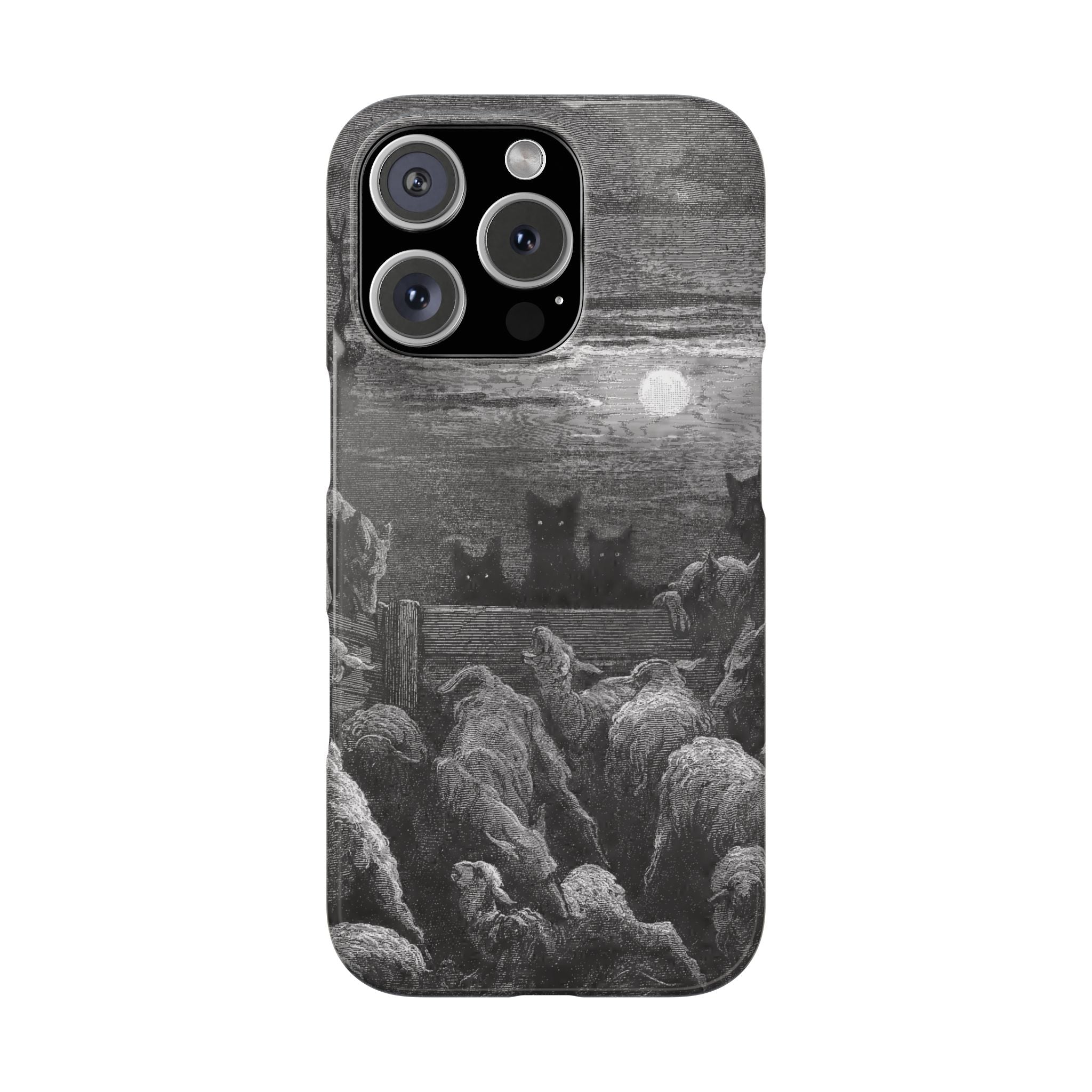 The Wolves and The Sheep by Gustave Dore - iPhone Slim Case