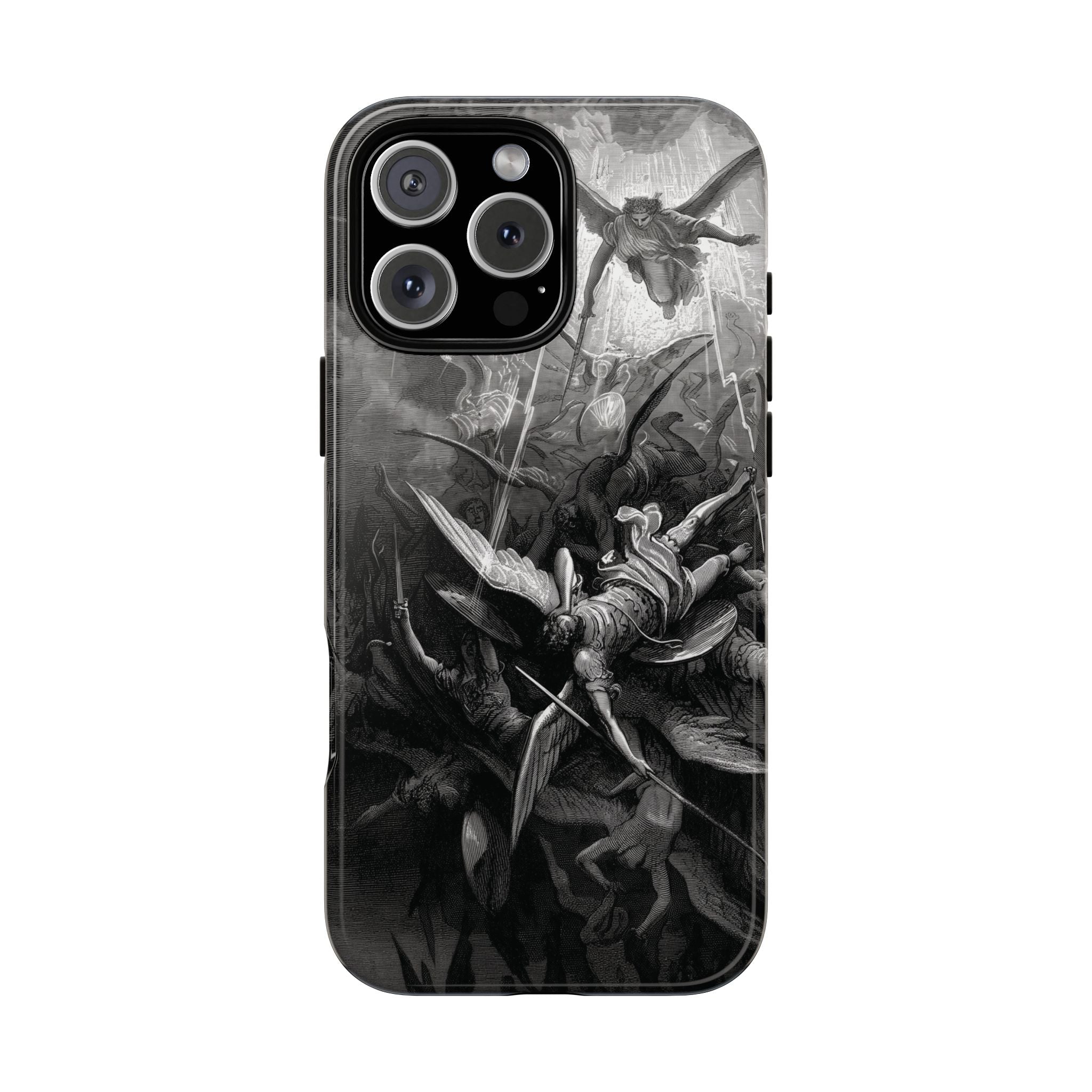 Paradise Lost | The Battle in Heaven by Gustave Doré - iPhone Tough Case