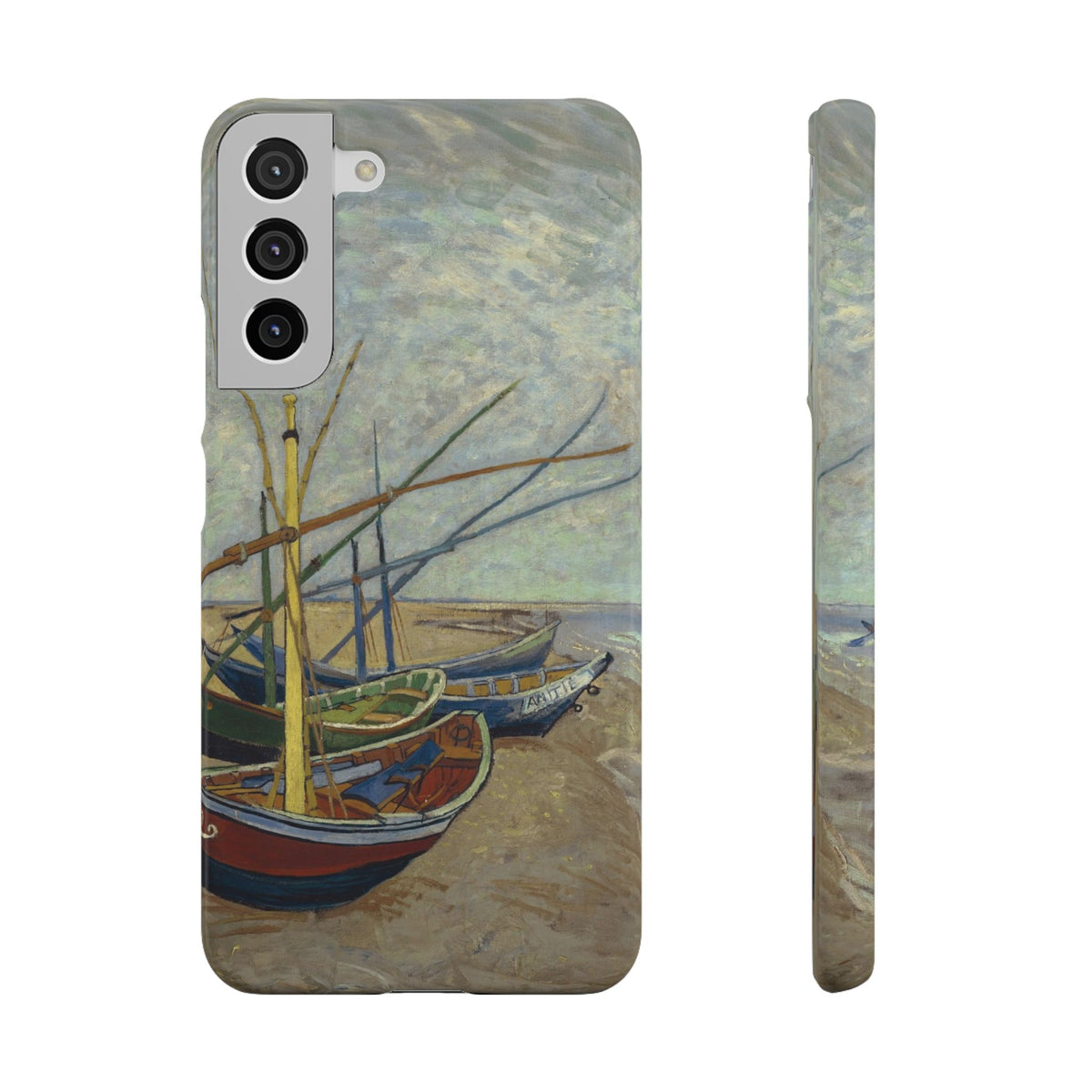 Fishing Boats on the Beach by Vincent van Gogh - Samsung Slim Case