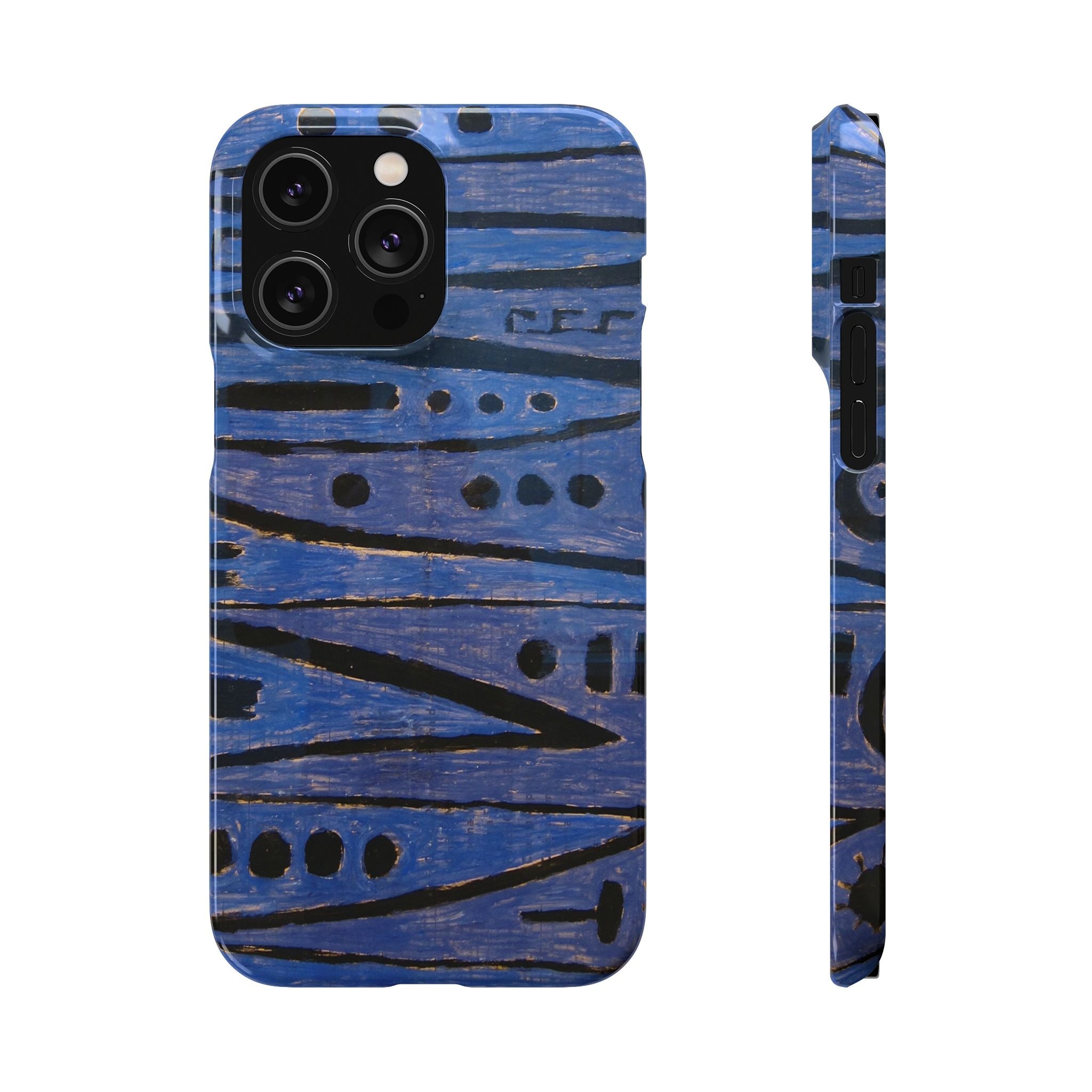 Heroic strokes of the bow by Paul Klee - iPhone Slim Case