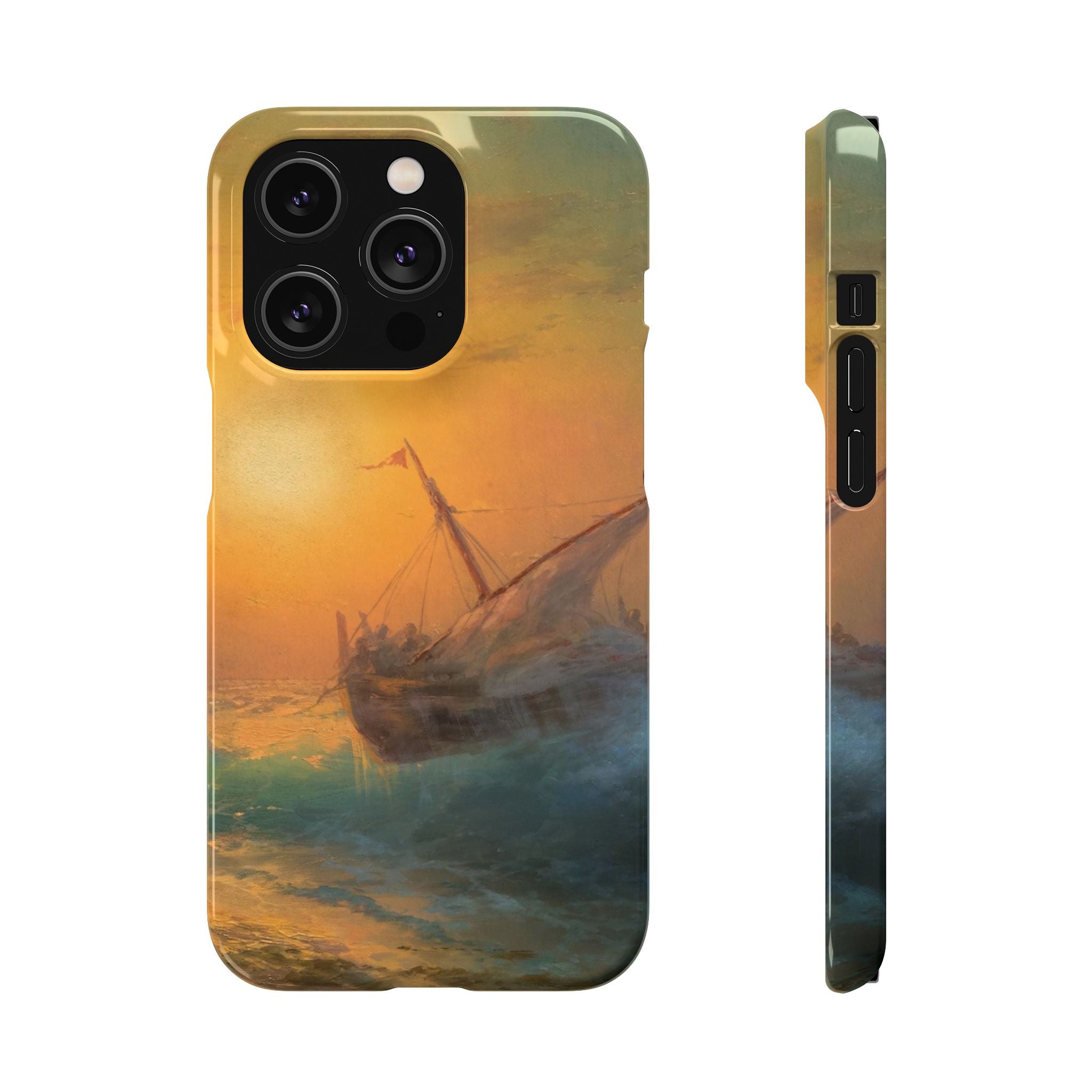 Stormy Sea at Sunset by Ivan Aivazovsky - iPhone Slim Case
