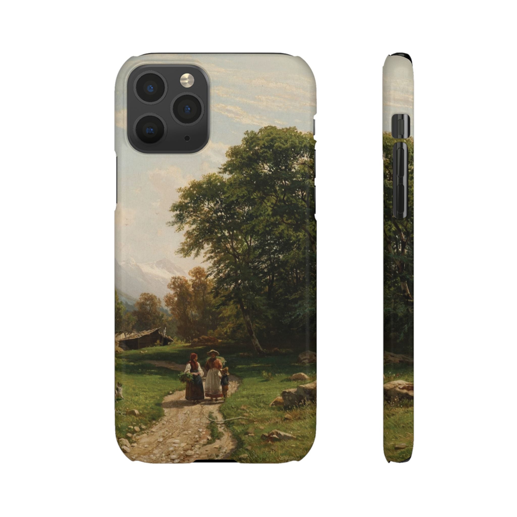 Swiss Landscape by Ivan Ivanovich Shishkin - iPhone Slim Case