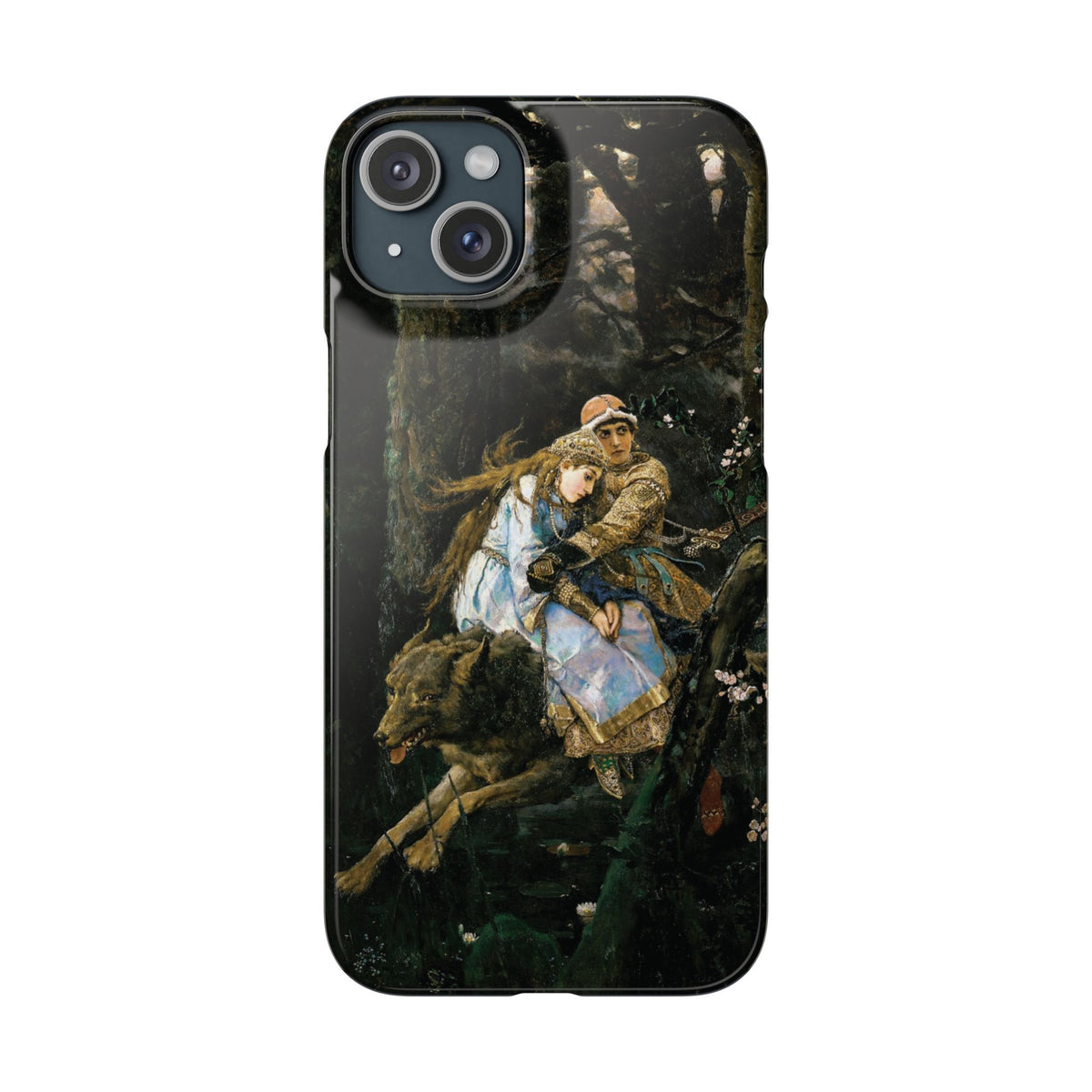 Ivan Tsarevich Riding the Grey Wolf by Viktor Vasnetsov - iPhone Slim Case