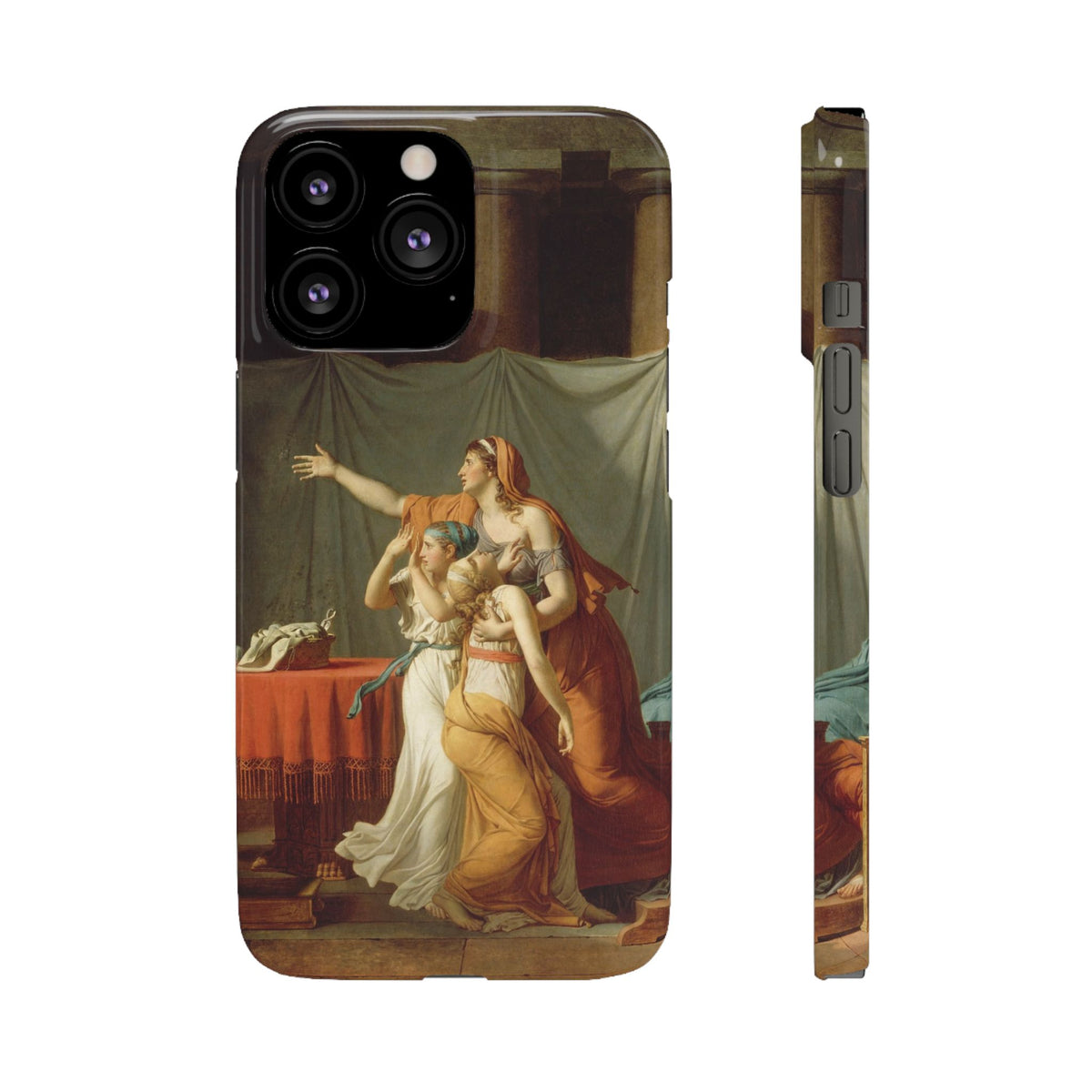 The Lictors Bring to Brutus the Bodies of His Sons II by Jacques-Louis David - iPhone Slim Case