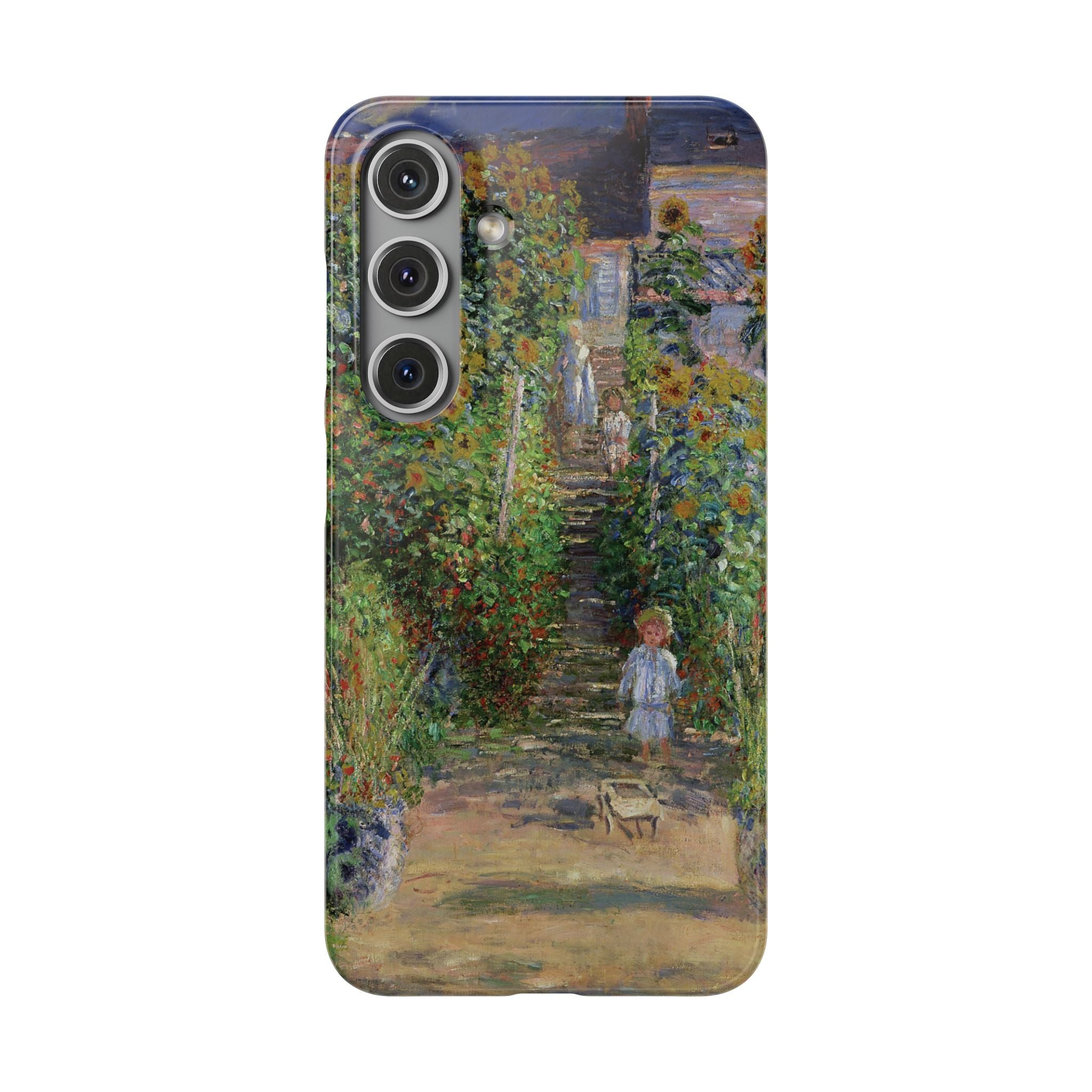 Monets Garden at Vetheuil by Claude Monet - Samsung Slim Case