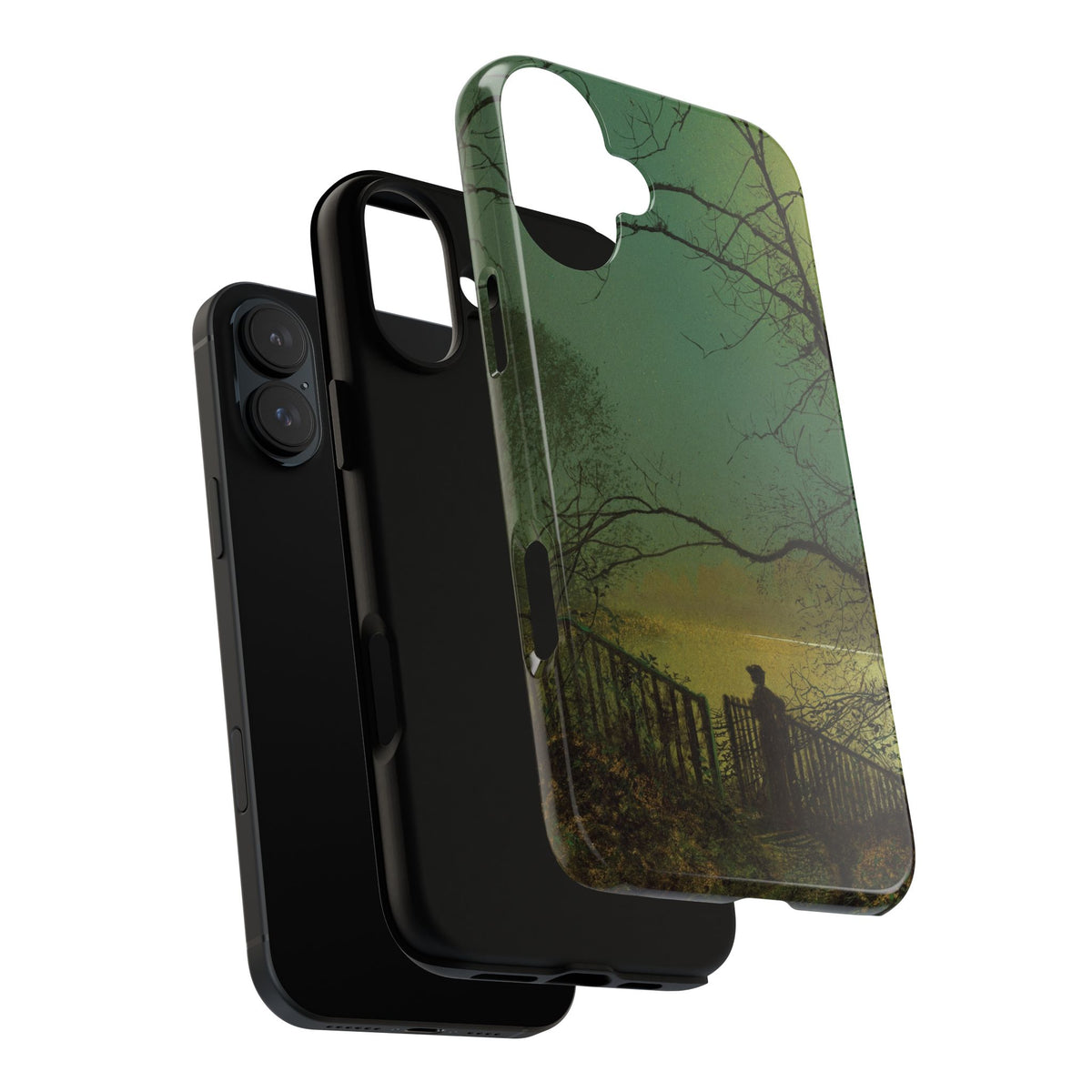 Roundhay Park Lake by John Atkinson Grimshaw - iPhone Tough Case