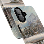 Winter landscape in Switzerland near Engadin by Peder Mork Monsted - iPhone Tough Case