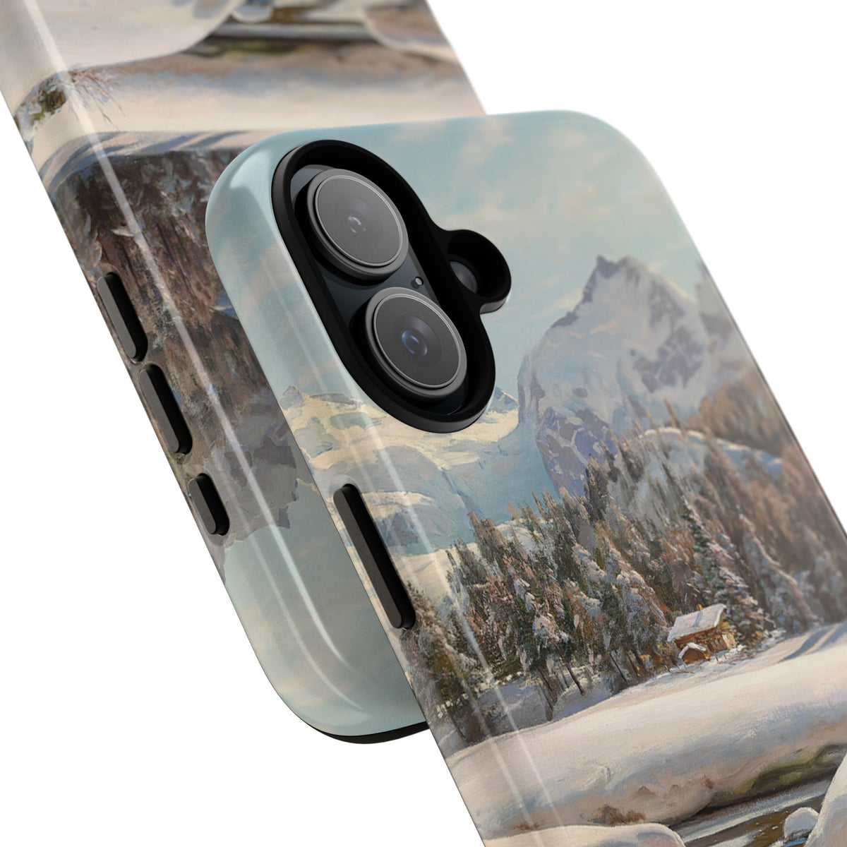 Winter landscape in Switzerland near Engadin by Peder Mork Monsted - iPhone Tough Case