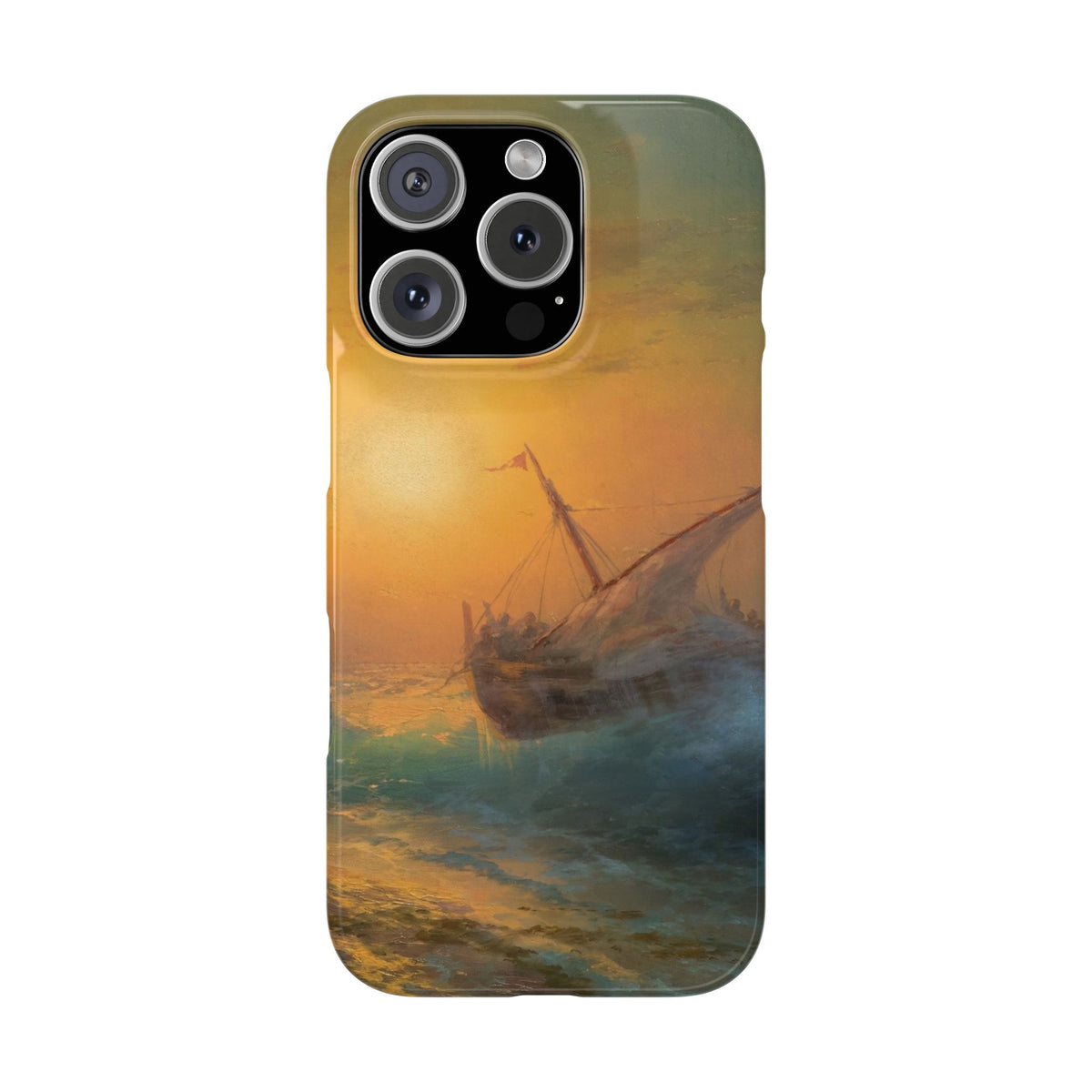 Stormy Sea at Sunset by Ivan Aivazovsky - iPhone Slim Case