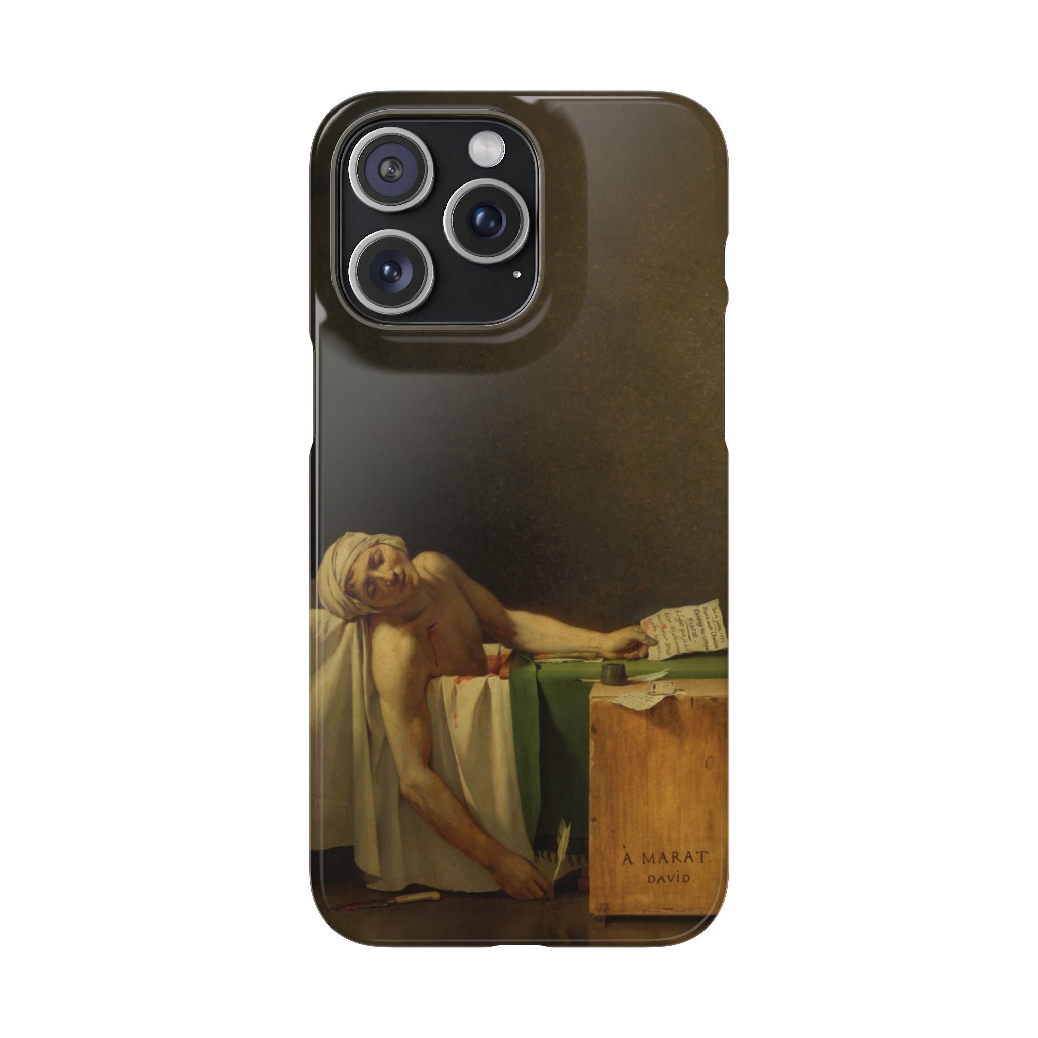 The Death of Marat by Jacques-Louis David - iPhone Slim Case
