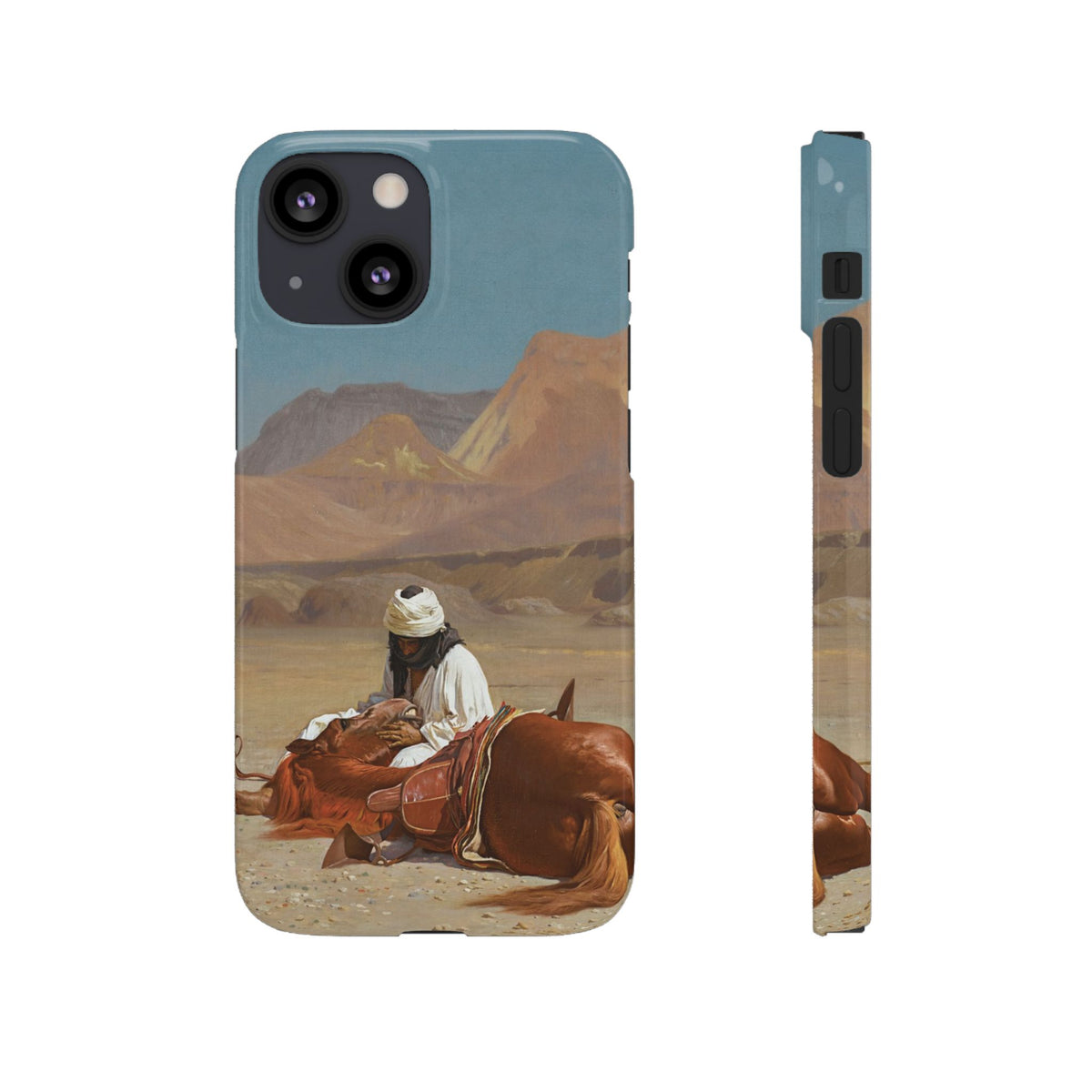 Rider and his Steed in the Desert by Jean-Leon Gerome - iPhone Slim Case