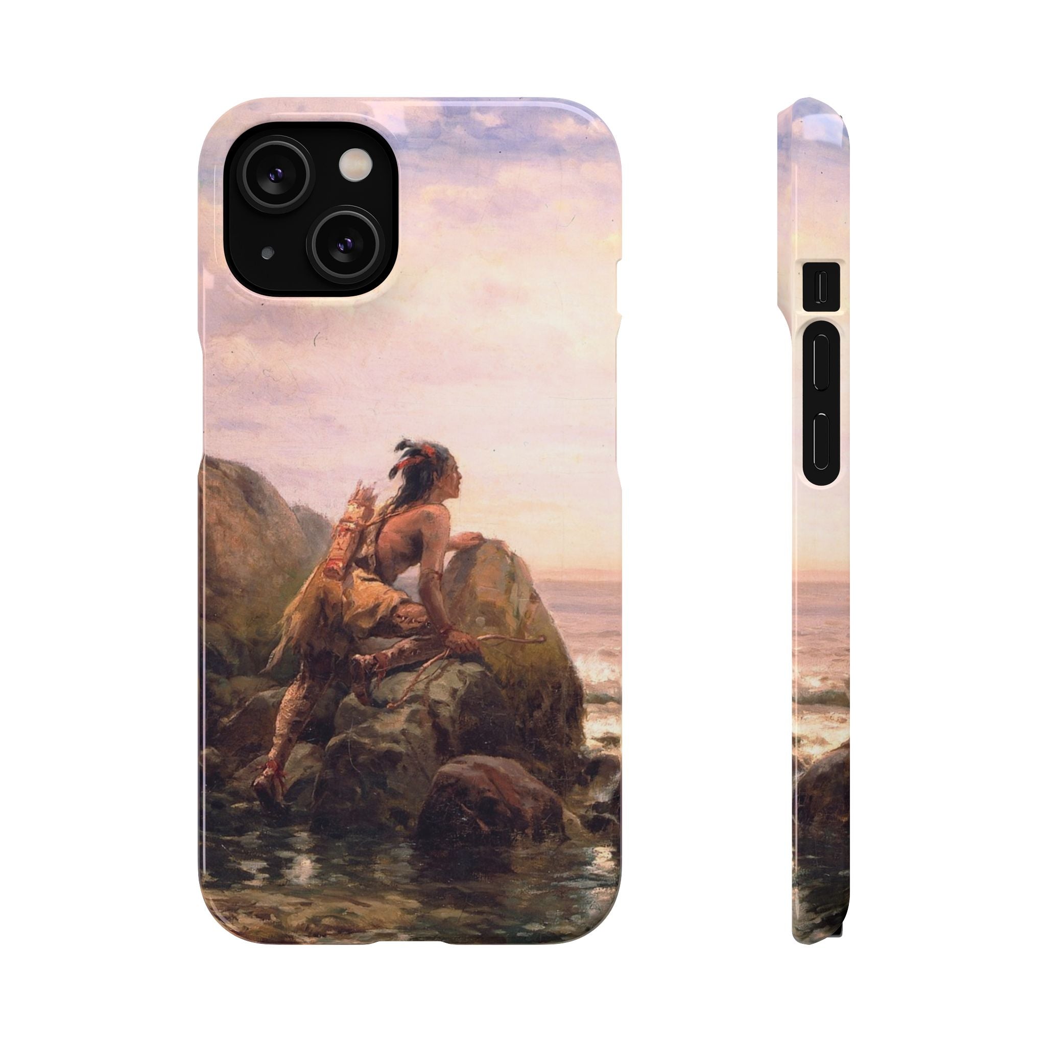 Henrik Hudson entering New York Harbor by Edward Moran - iPhone Slim Case