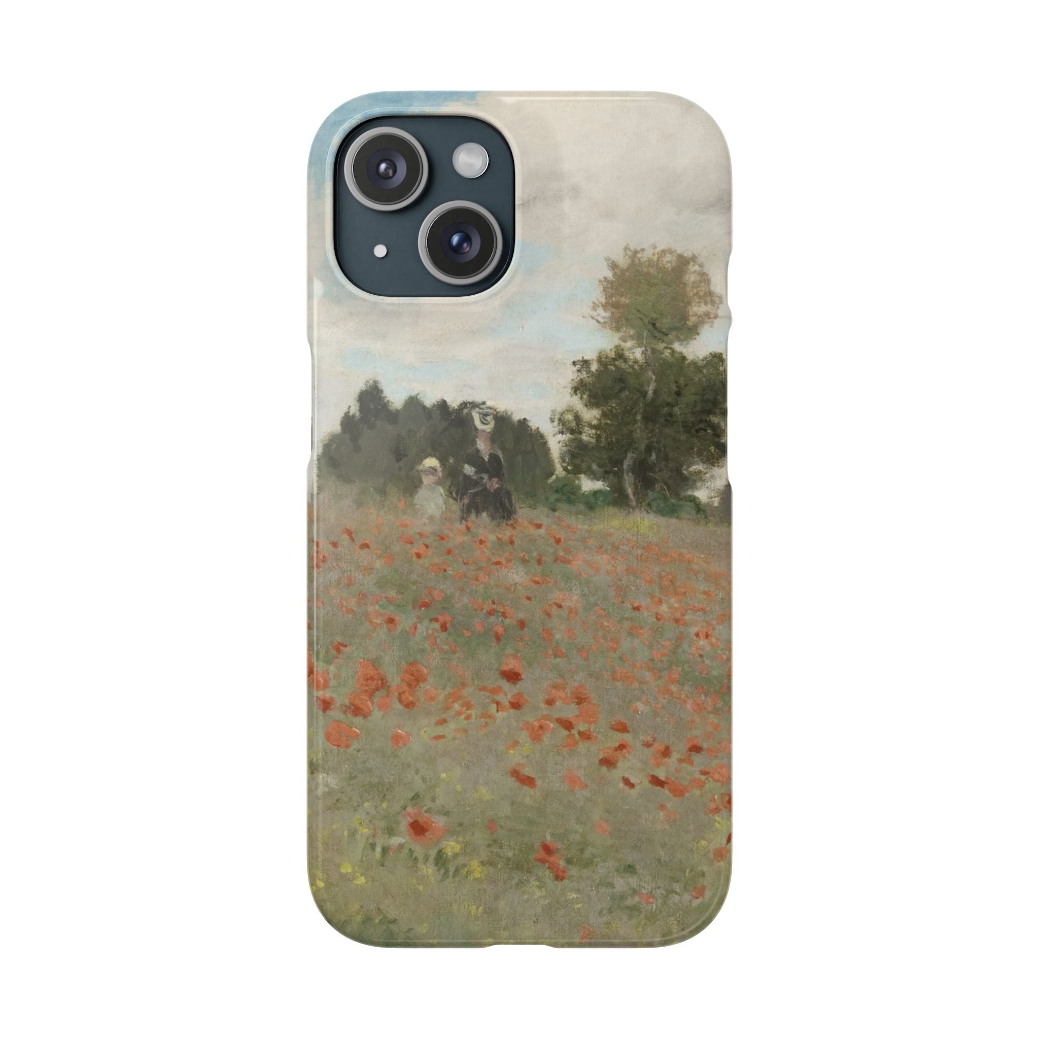 The Poppy Field by Claude Monet - iPhone Slim Case