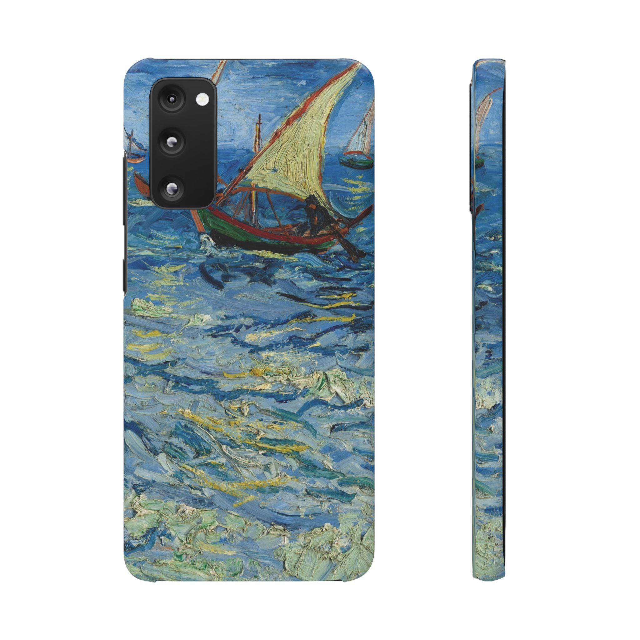 Fishing Boats at Sea by Vincent van Gogh - Samsung Slim Case