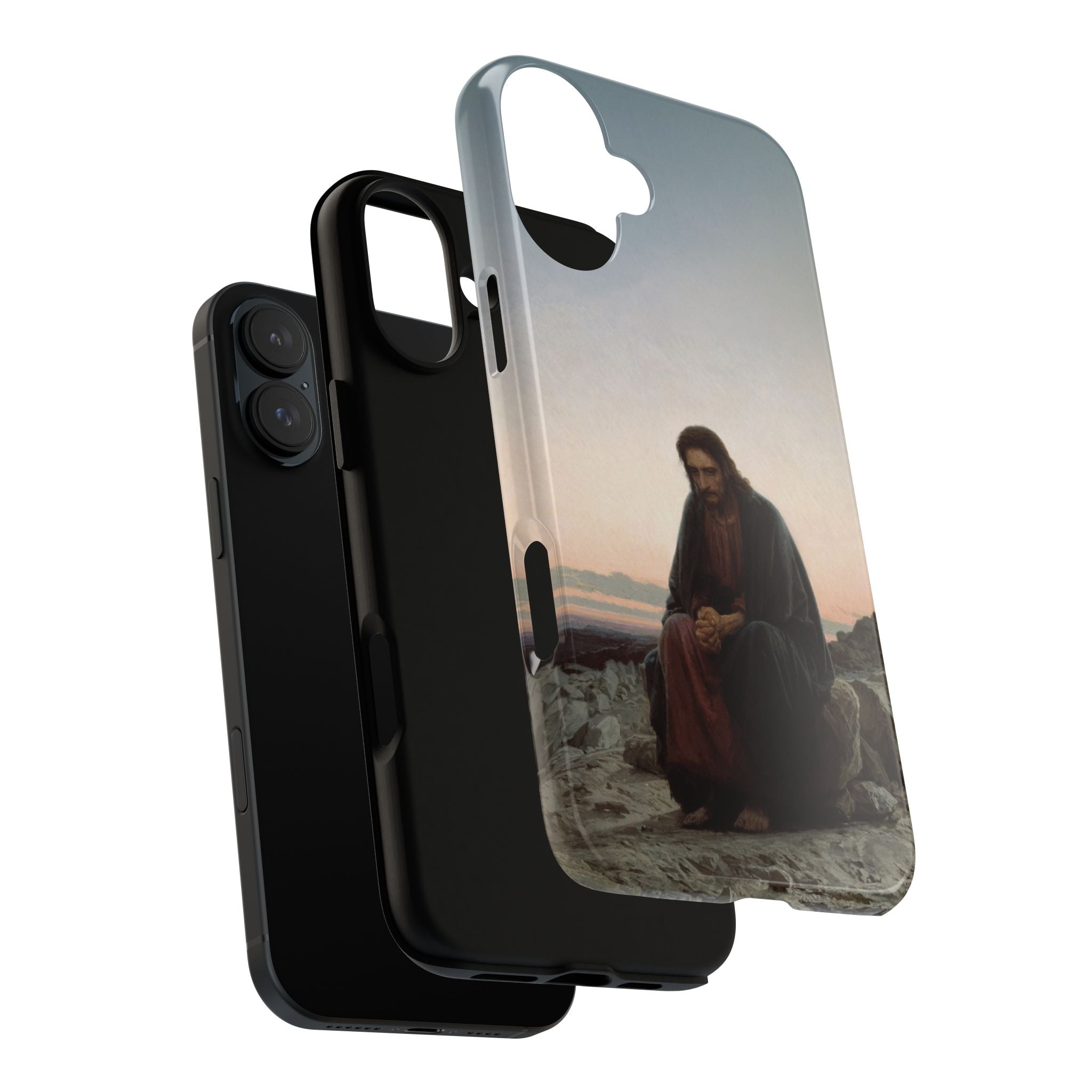 Christ in the Desert by Ivan Kramskoy - iPhone Tough Case