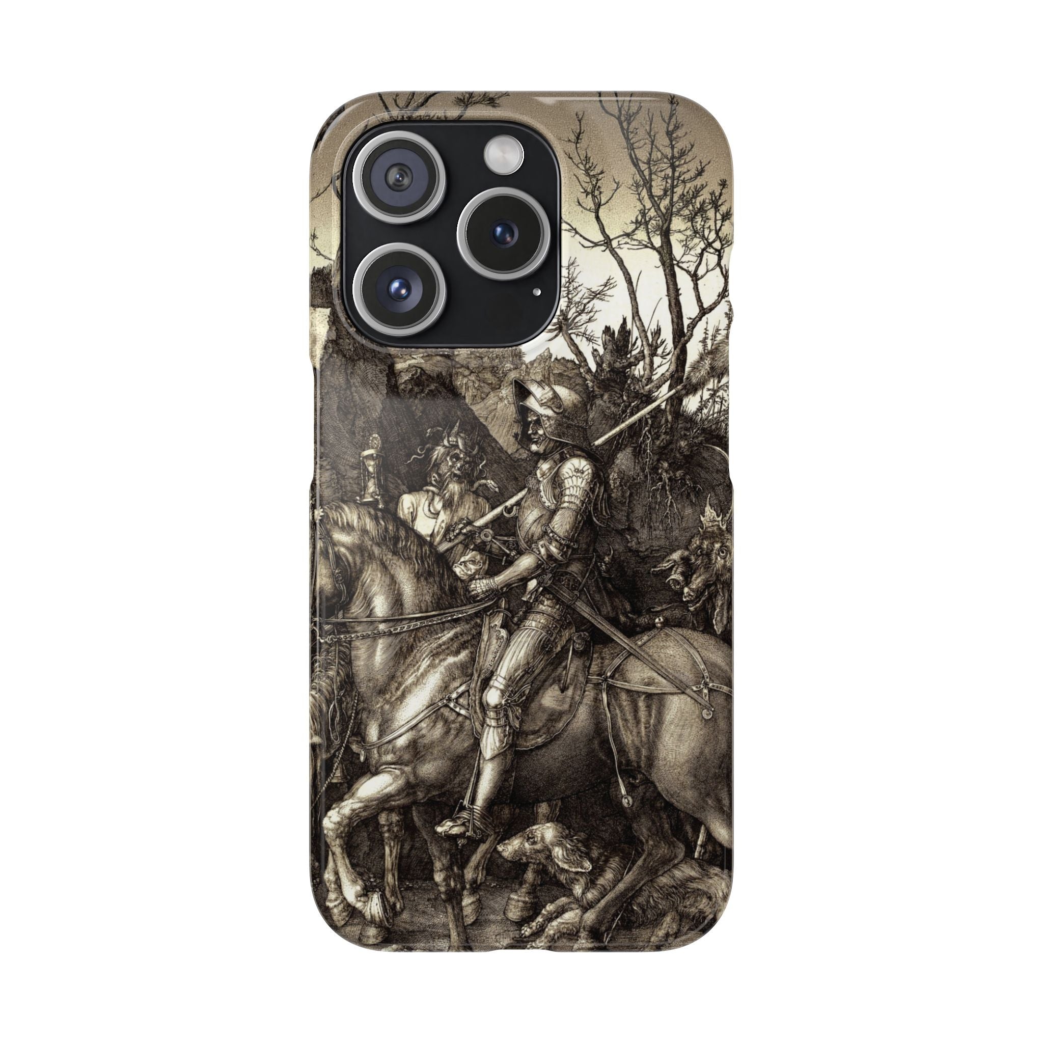 Knight, Death and the Devil by Albrecht Dürer - iPhone Slim Case