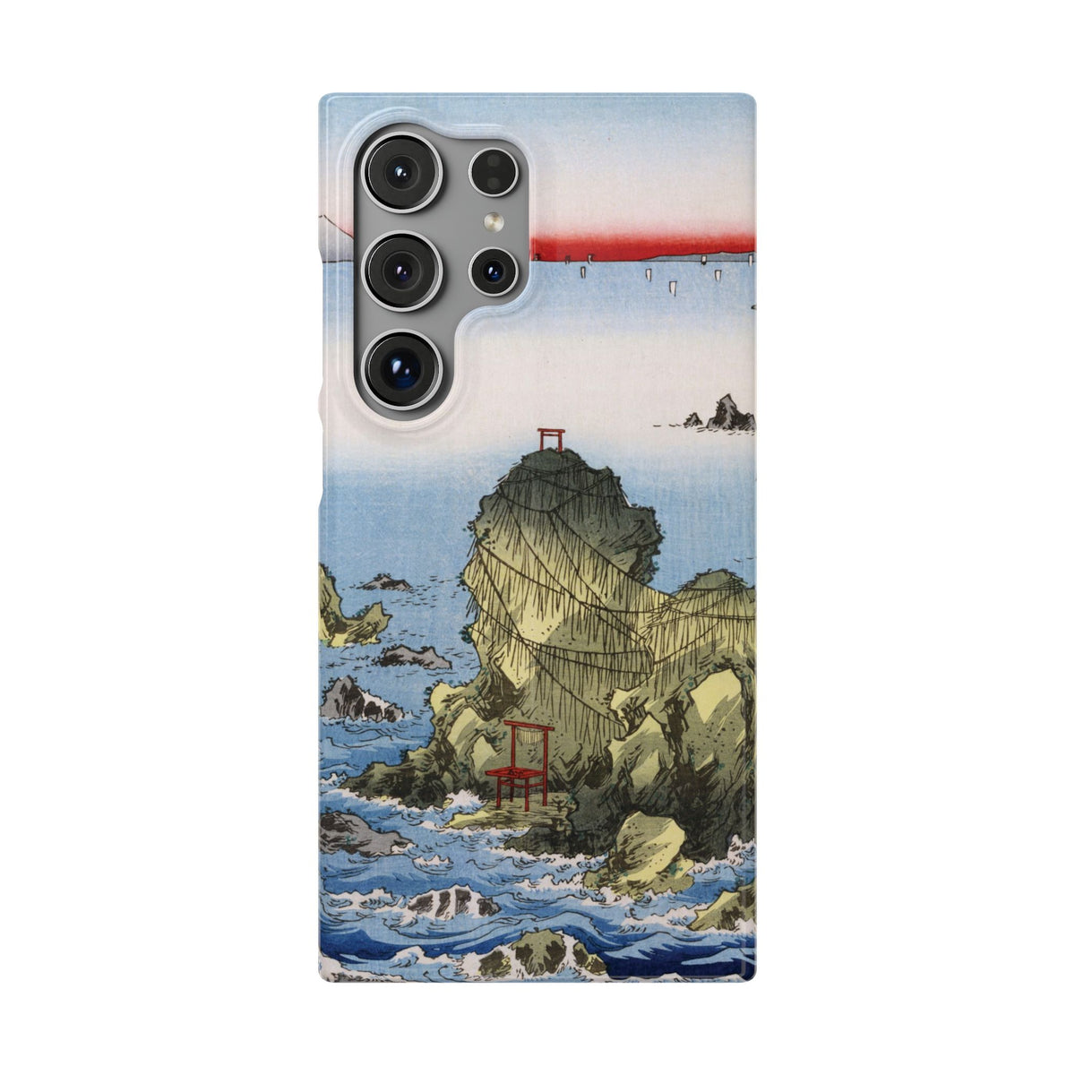 Futamigaura in Ise Province by Utagawa Hiroshige - Samsung Slim Case