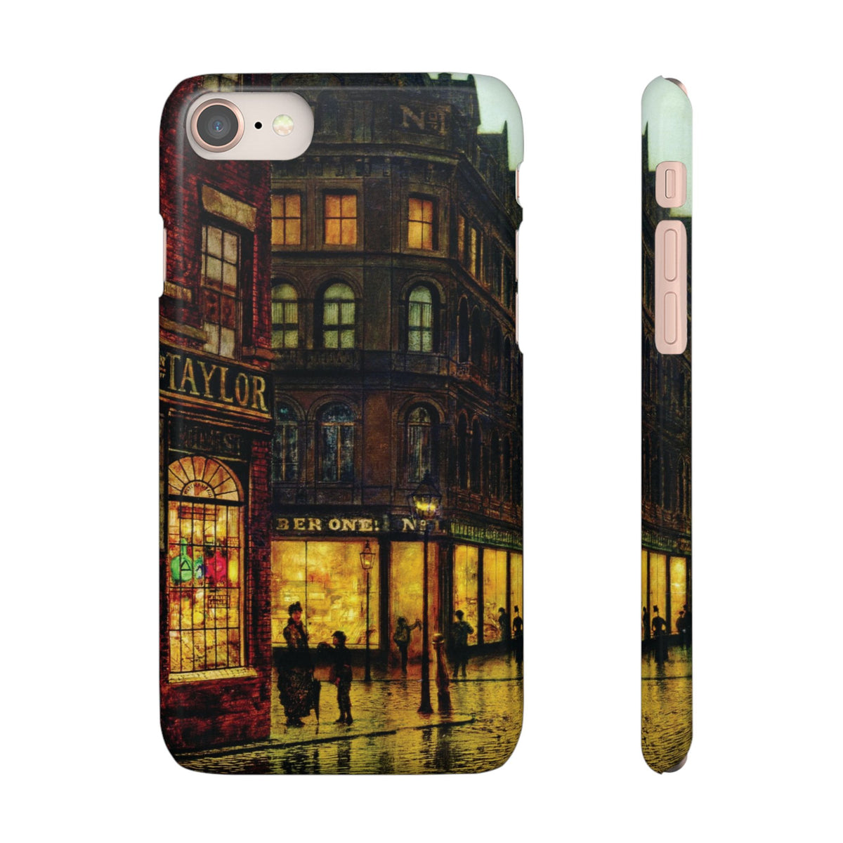 Boar Lane Leeds by John Atkinson Grimshaw - iPhone Slim Case