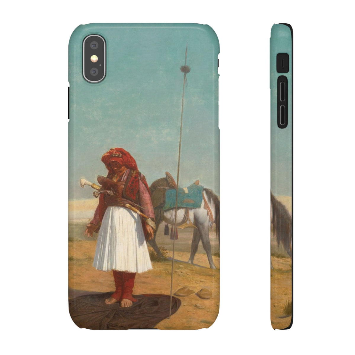 Prayer in the Desert by Jean-Leon Gerome - iPhone Slim Case