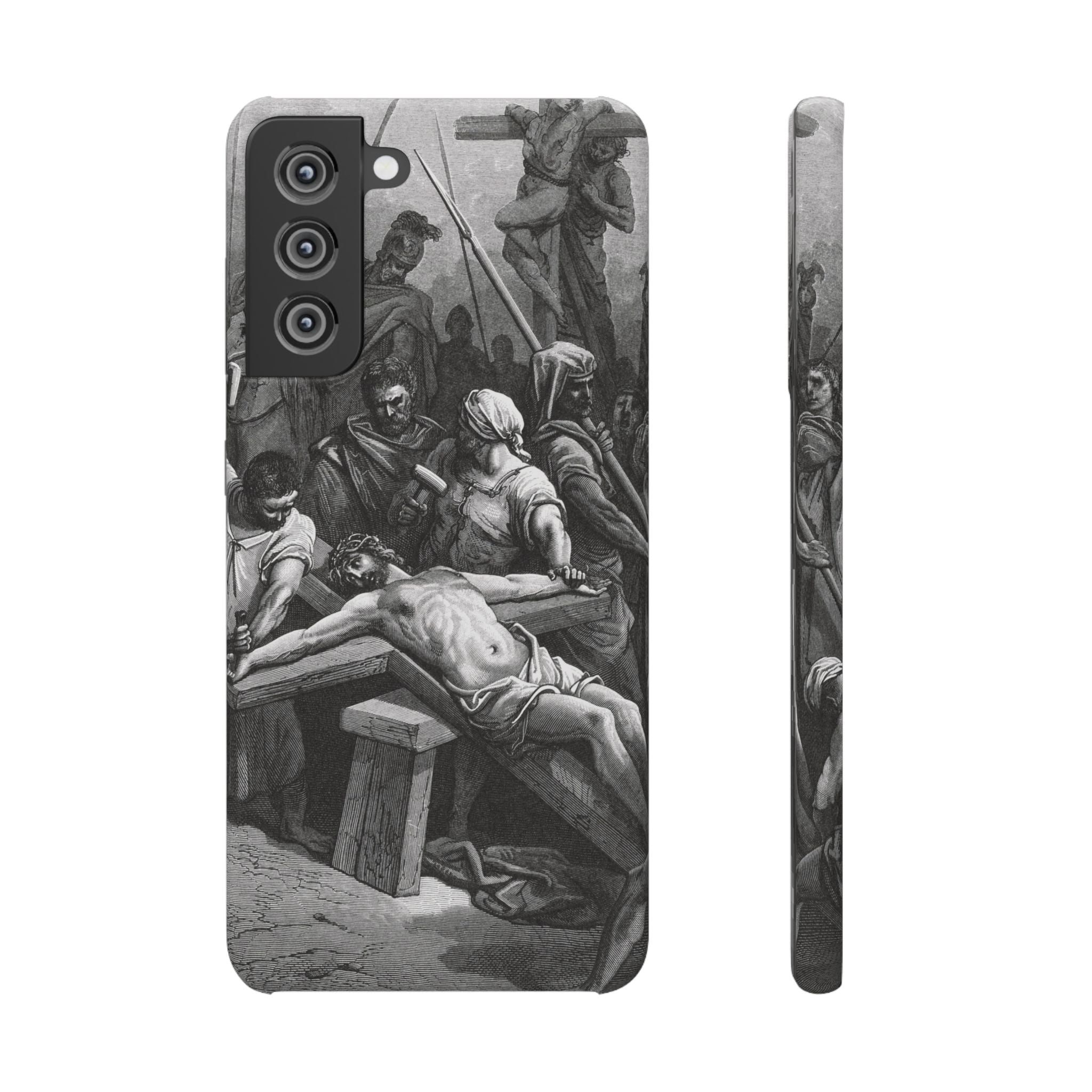 Crucifixion of Jesus by Gustave Doré - Samsung Slim Case