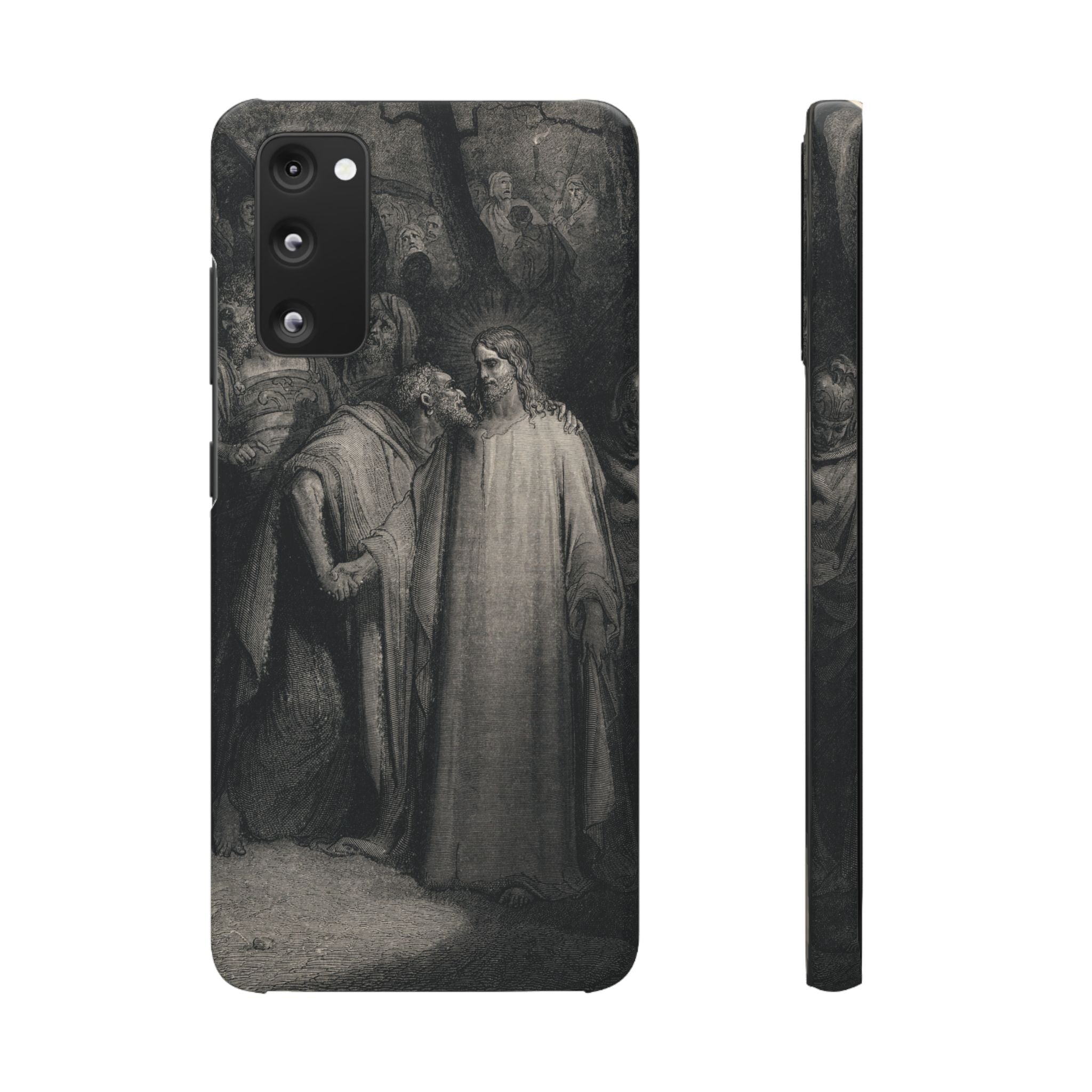 The Holy Bible: Plate CXLI “The Judas Kiss” by Gustave Doré - Samsung Slim Case