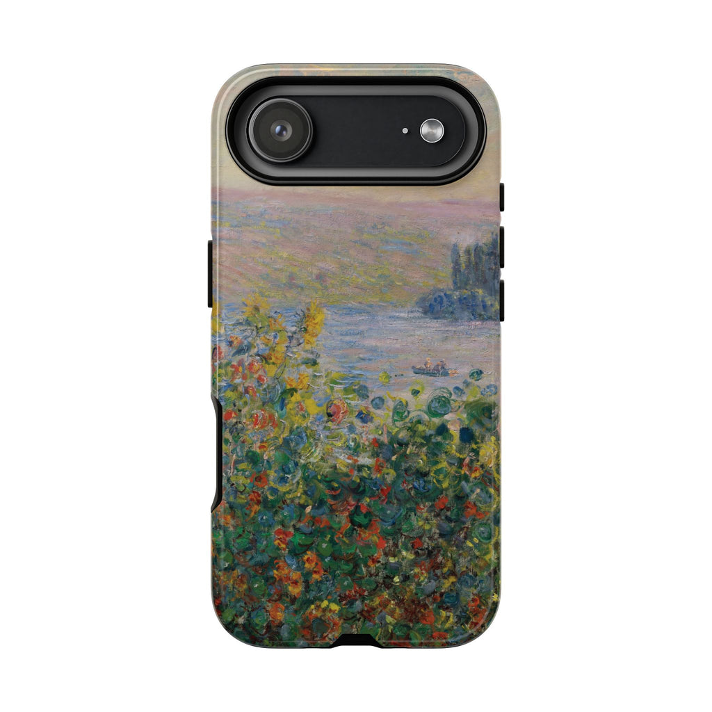 Flower Beds at Vétheuil by Claude Monet - iPhone Tough Case