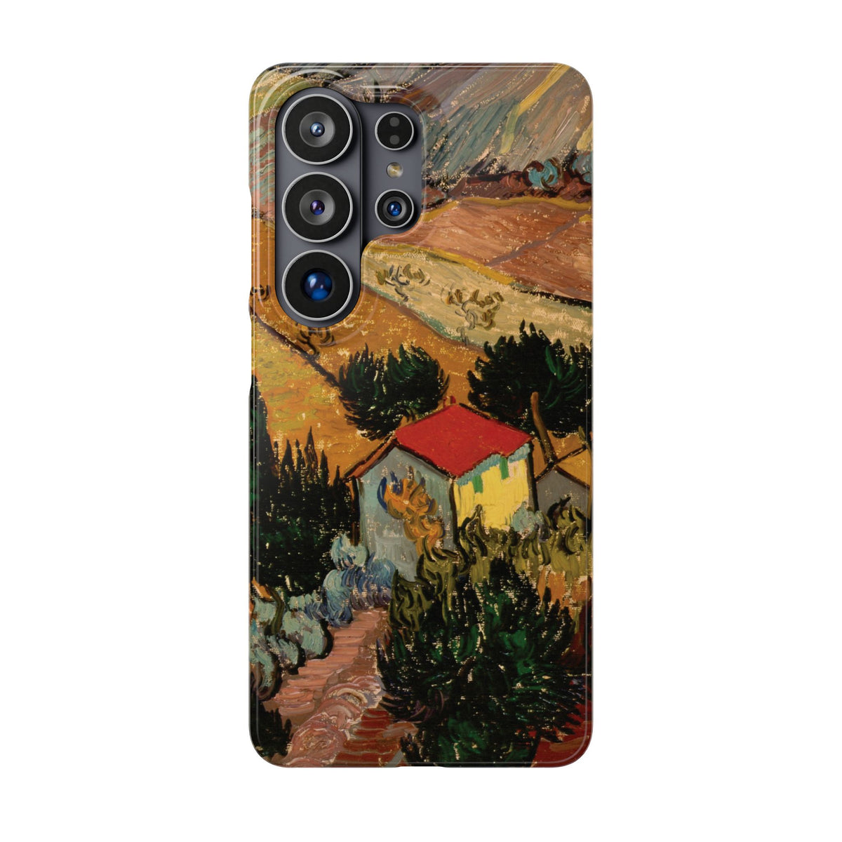 Landscape with House and Ploughman by Vincent van Gogh - Samsung Slim Case
