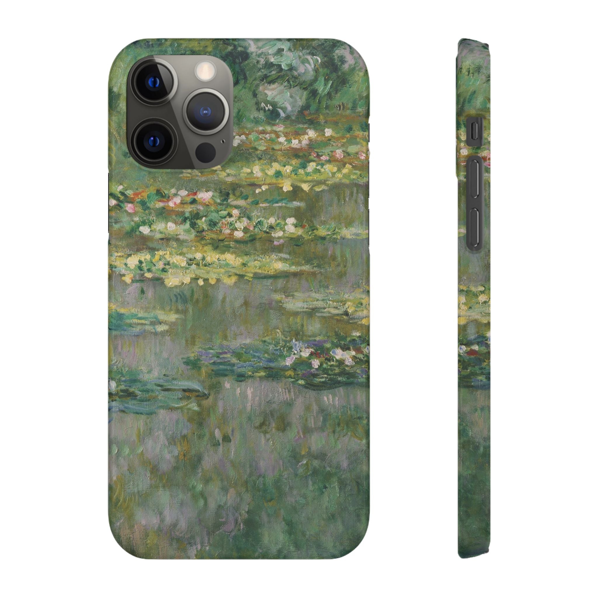 Le Bassin des Nymphéas by Claude Monet - iPhone Slim Case