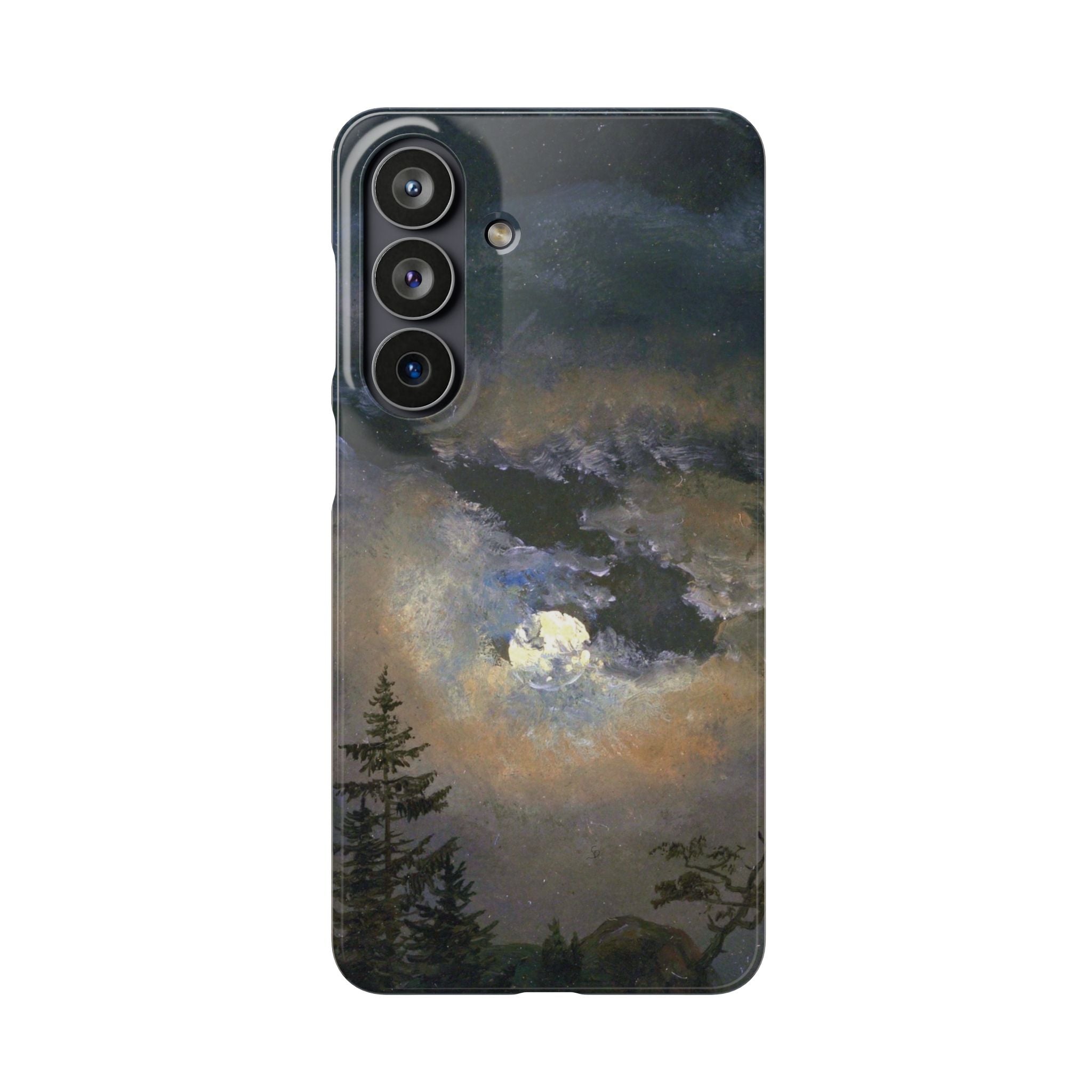 Study of a Cloud and Landscape by Moonlight by Johan Dahl - Samsung Slim Case