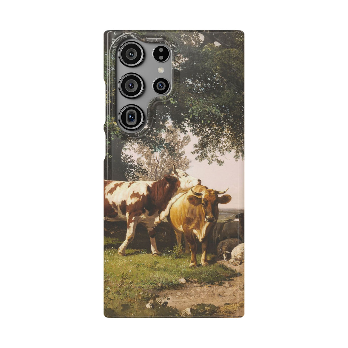 Herd under Trees by Ivan Ivanovich Shishkin - Samsung Slim Case