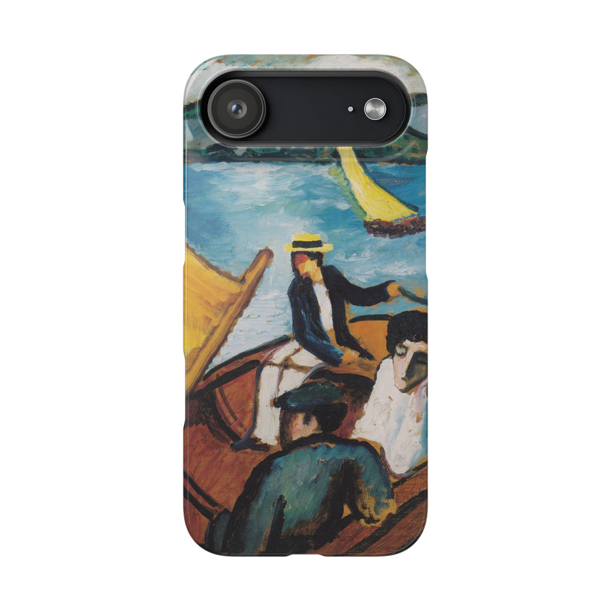 Sailing Boat on the Tegernsee by August Macke - iPhone Slim Case