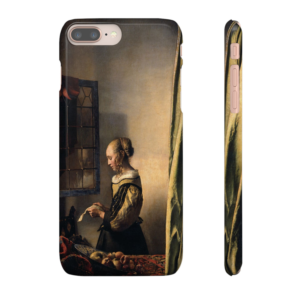 Girl Reading a Letter by an Open Window by Johannes Vermeer - iPhone Slim Case