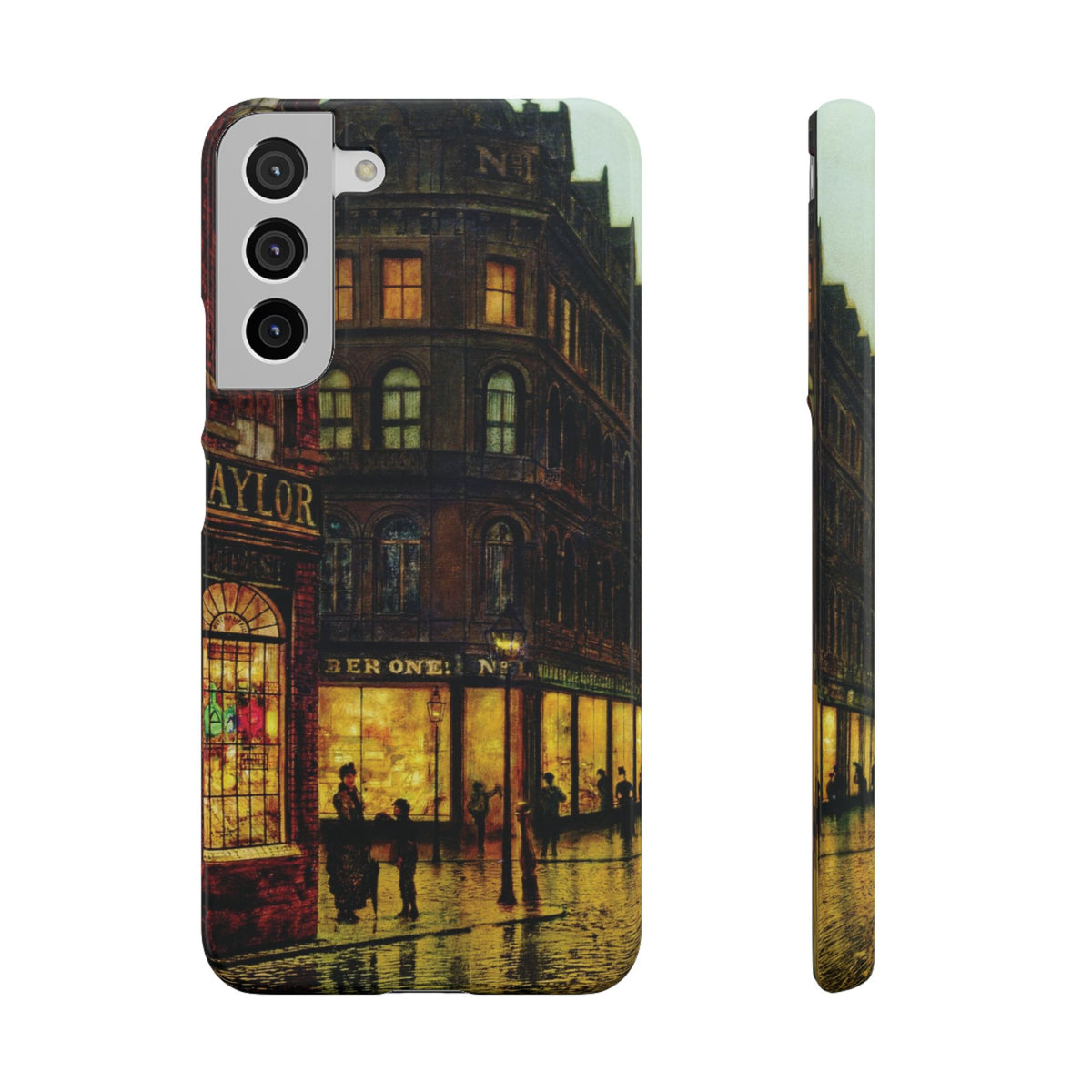 Boar Lane Leeds by John Atkinson Grimshaw - Samsung Slim Case