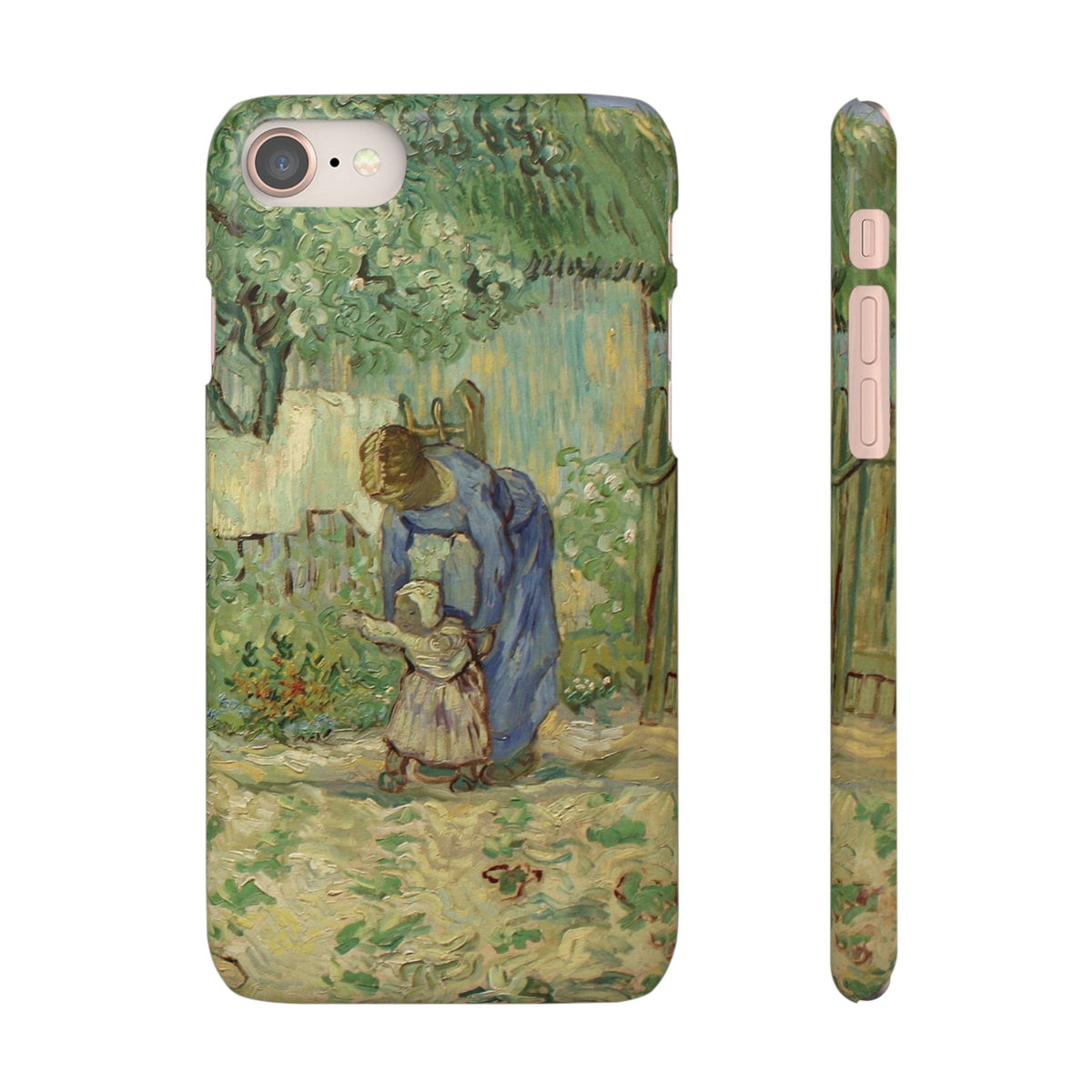 First Steps after Millet by Vincent van Gogh - iPhone Slim Case