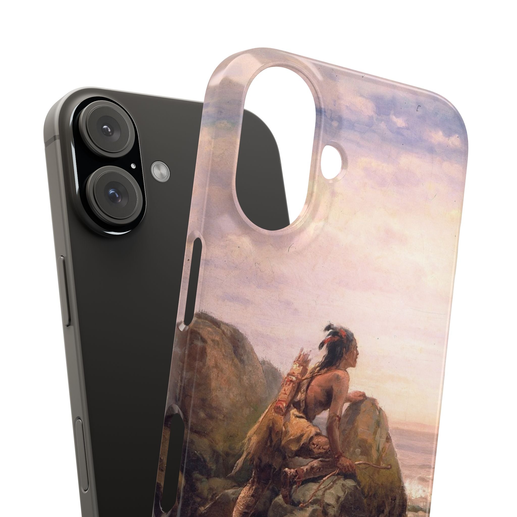 Henrik Hudson entering New York Harbor by Edward Moran - iPhone Slim Case