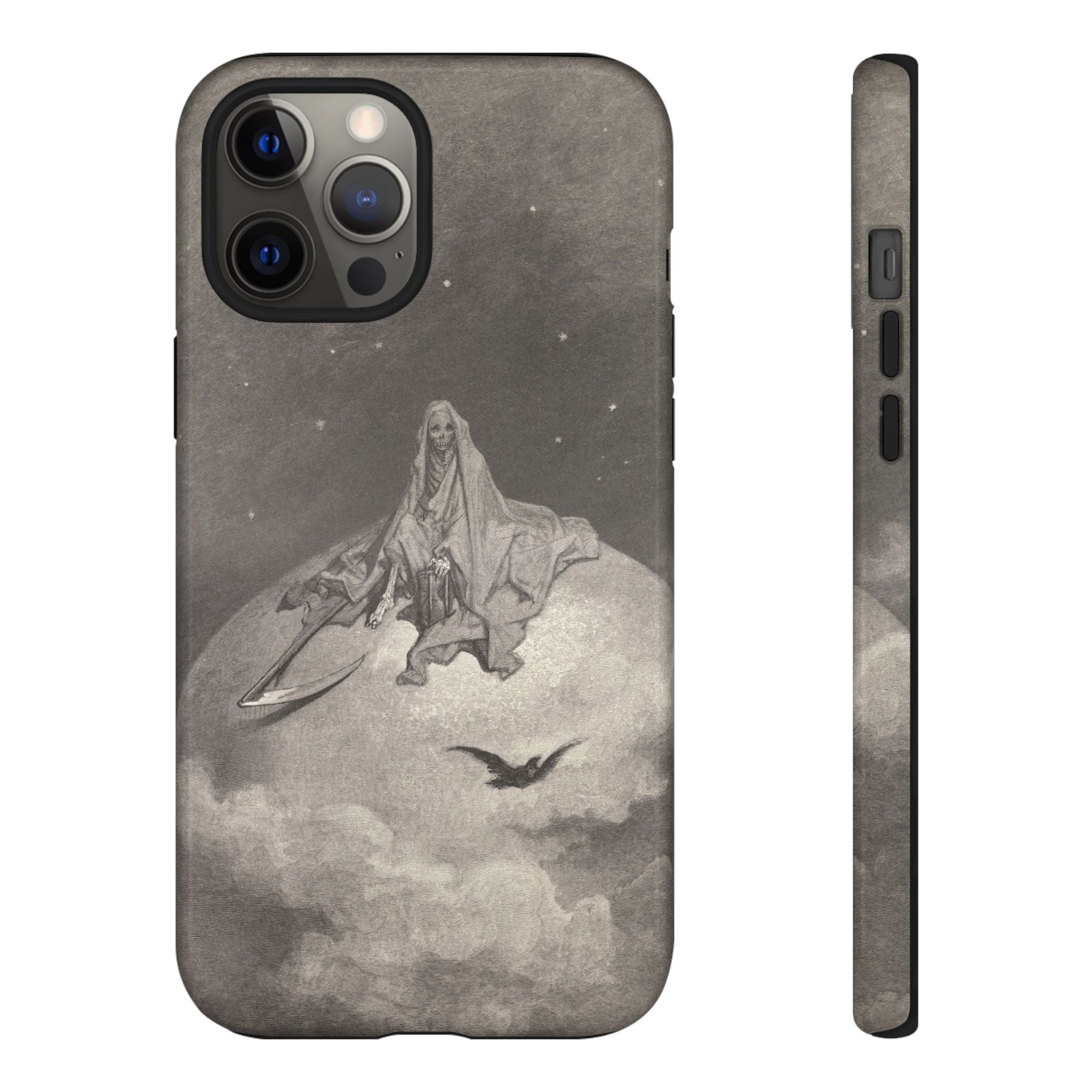 Doubting, dreaming dreams no mortal ever dared to dream before by Gustave Doré - iPhone Tough Case