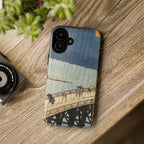Sudden Shower over Shin Ohashi Bridge and Atake by Utagawa Hiroshige - iPhone Tough Case