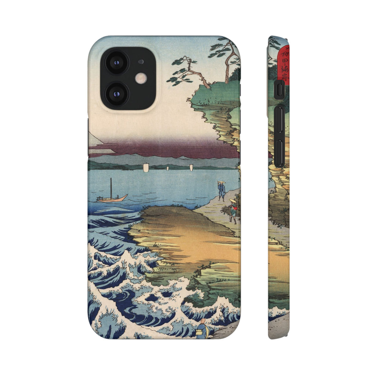 The Hota Coast in Awa Province by Utagawa Hiroshige - iPhone Slim Case