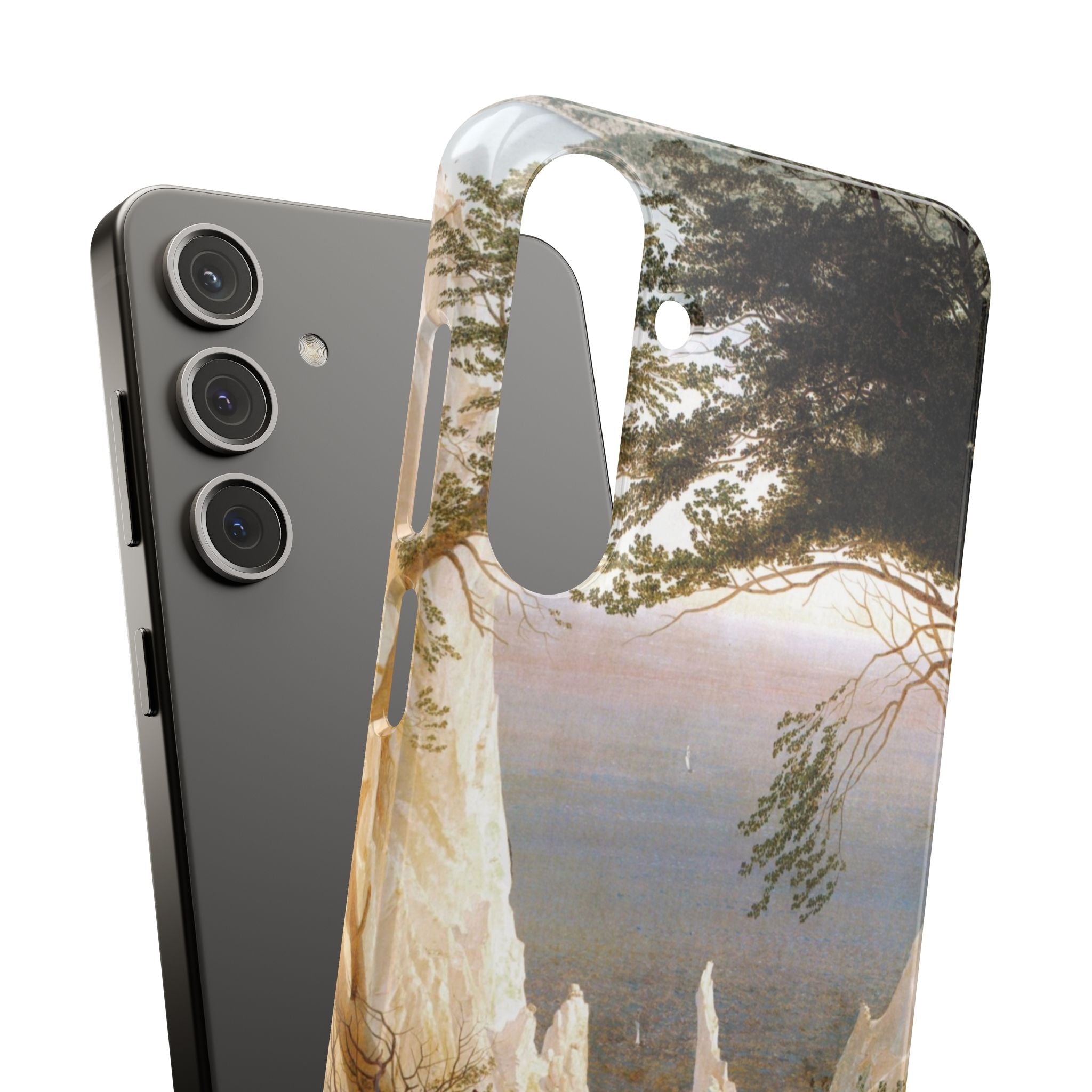 Chalk Cliffs on Rügen by Caspar David Friedrich - Samsung Slim Case