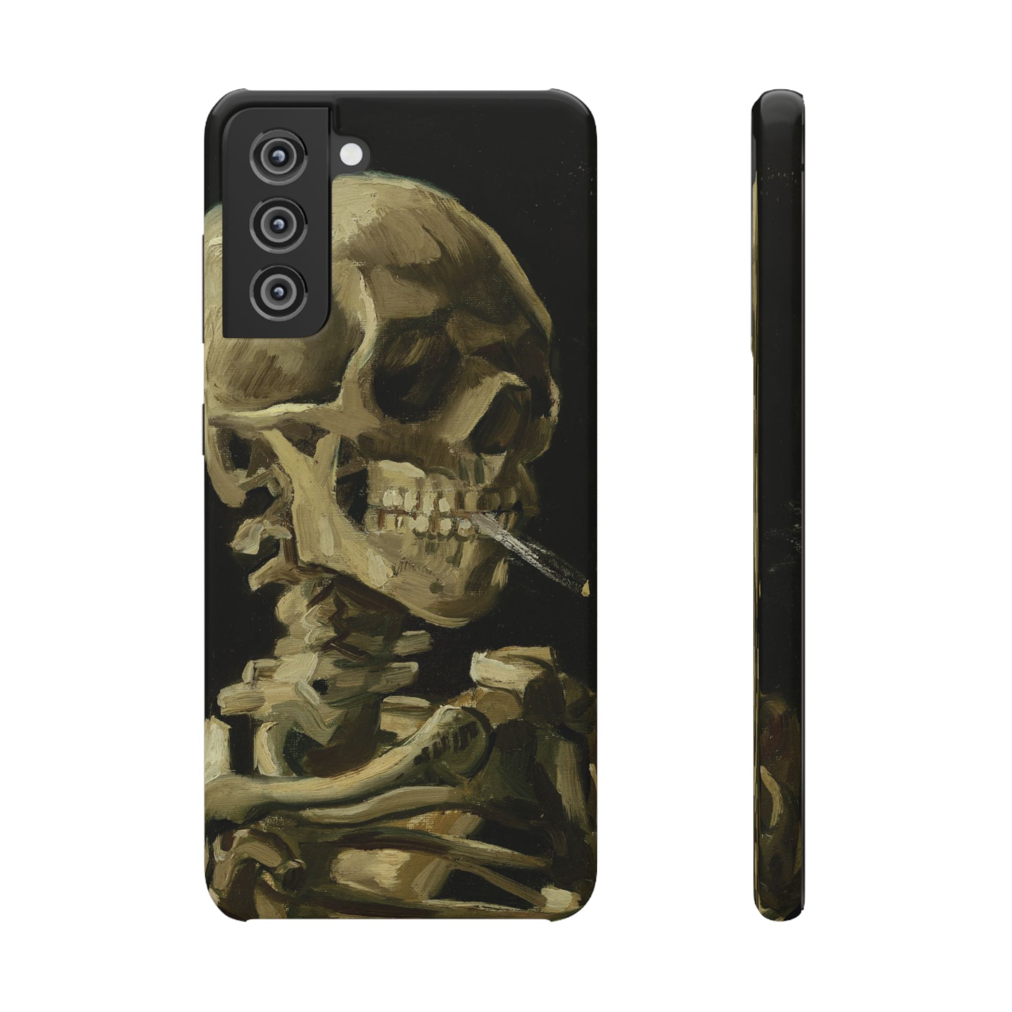 Head of a Skeleton with a Burning Cigarette by Vincent van Gogh - Samsung Slim Case