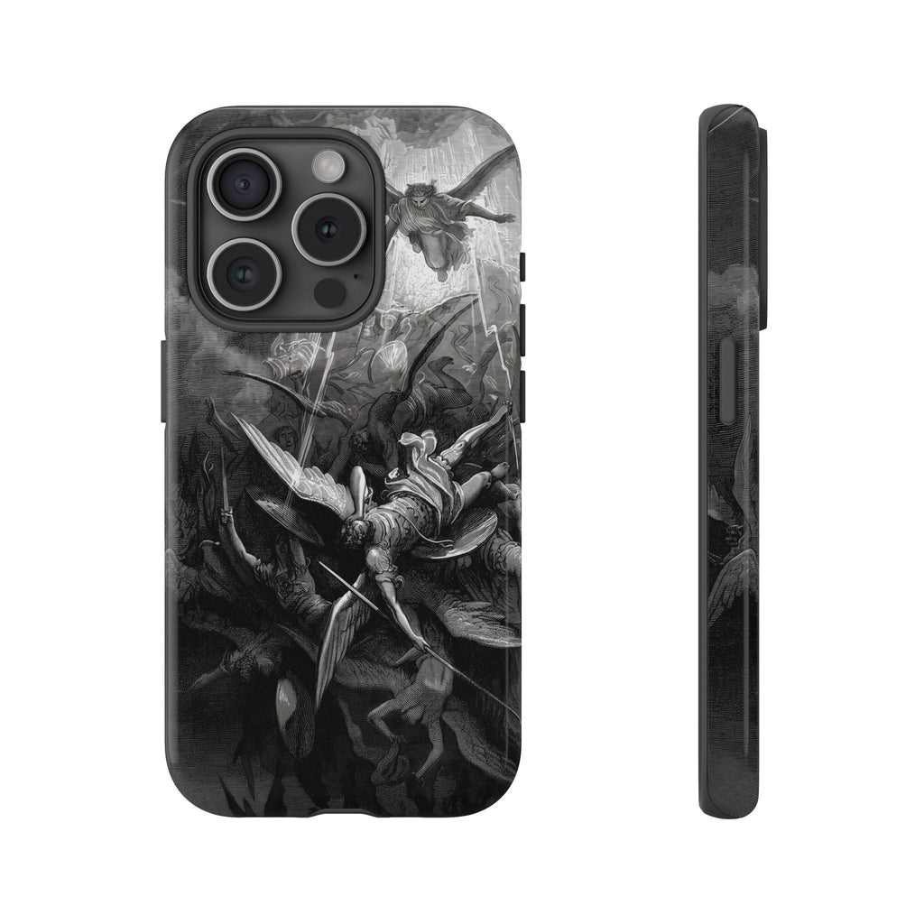 Paradise Lost | The Battle in Heaven by Gustave Doré - iPhone Tough Case